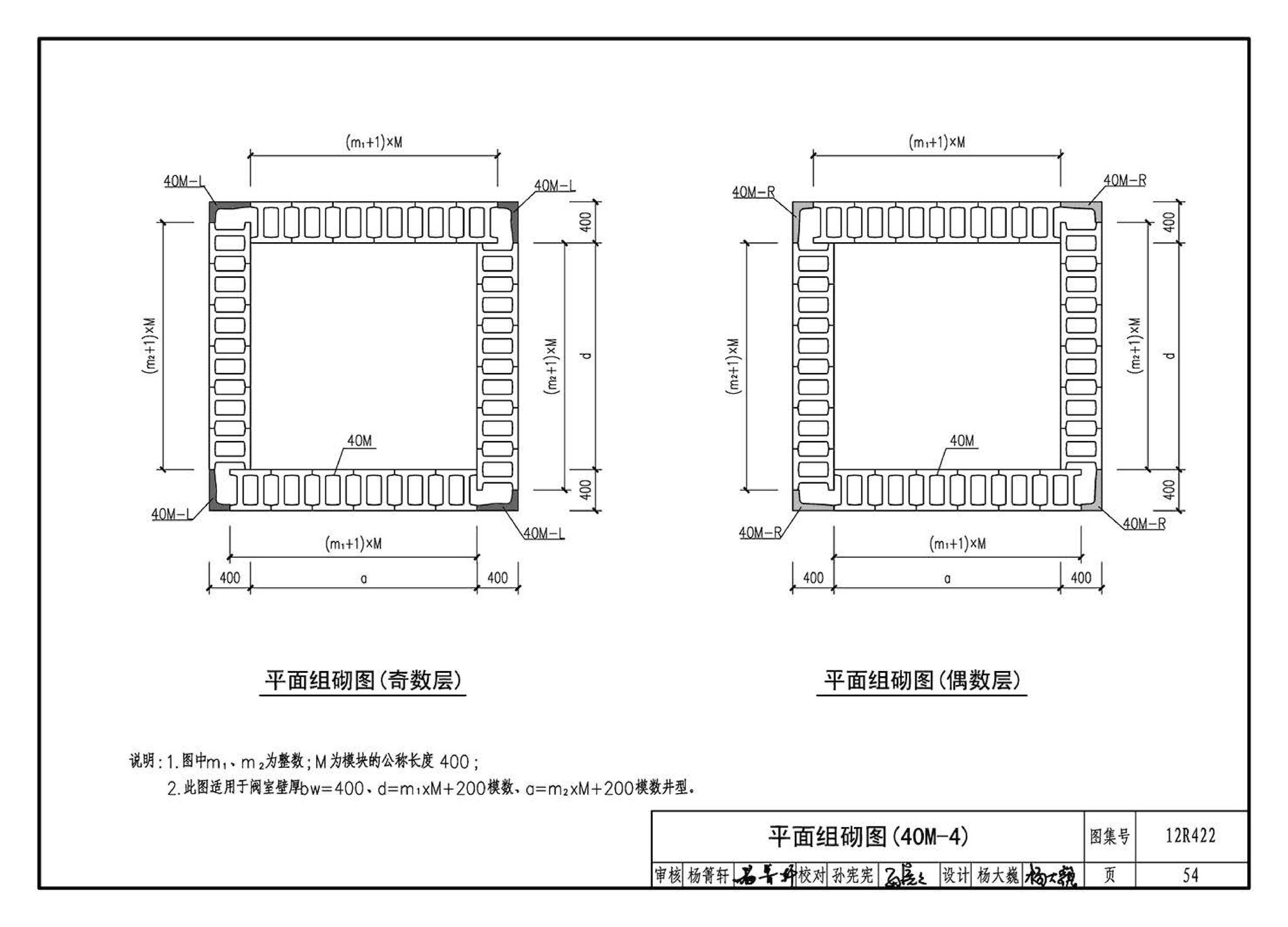 12R422--混凝土模块砌体燃气阀室及管沟