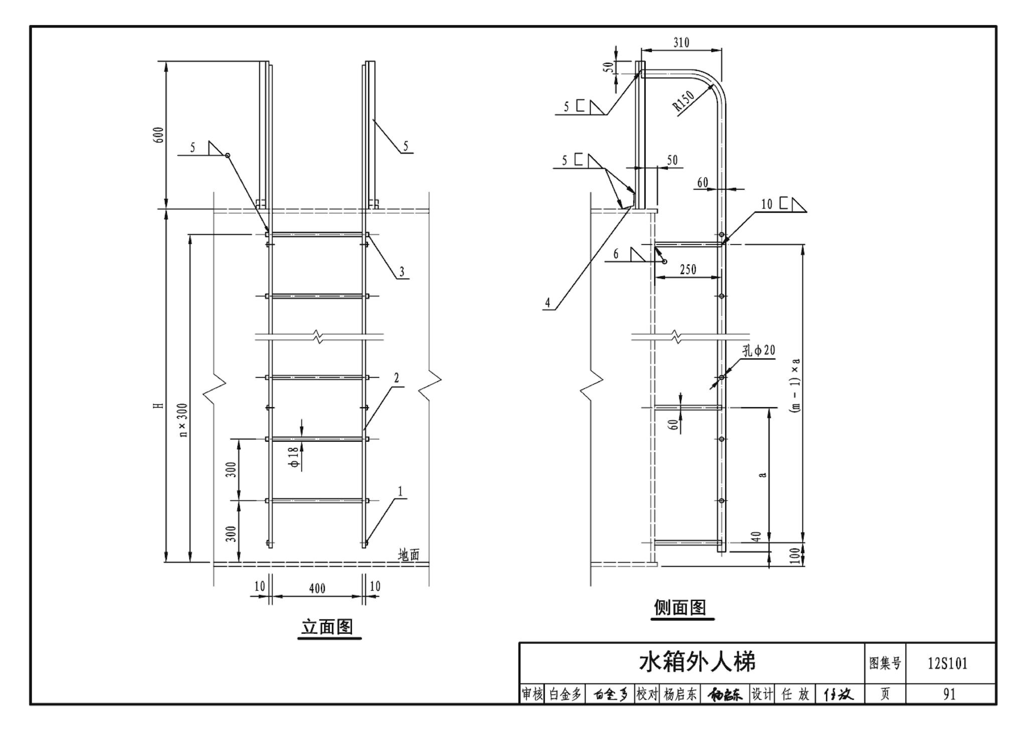 12S101--矩形给水箱