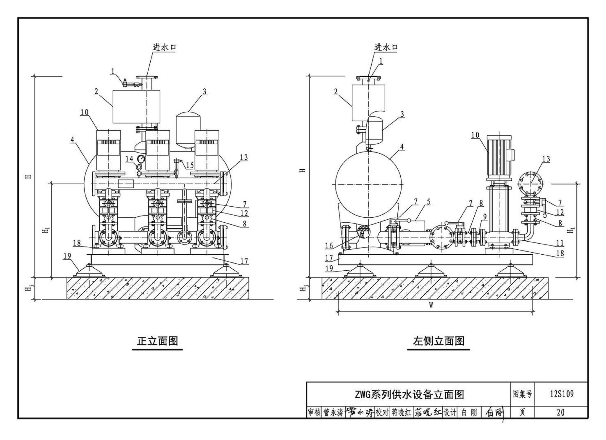 12S109--叠压(无负压)供水设备选用与安装