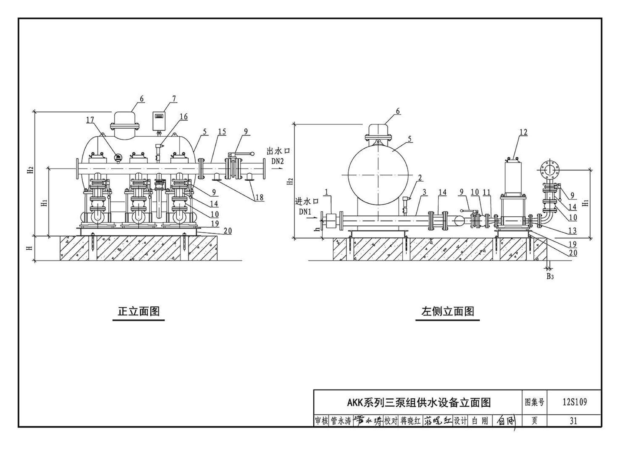 12S109--叠压(无负压)供水设备选用与安装