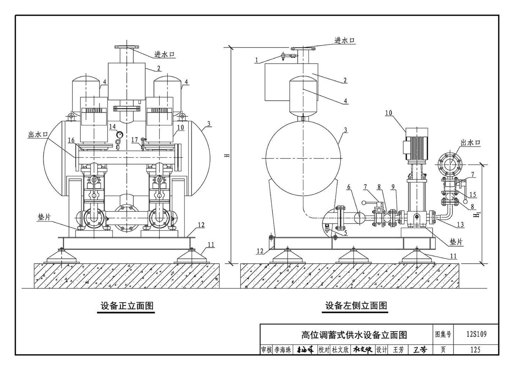 12S109--叠压(无负压)供水设备选用与安装