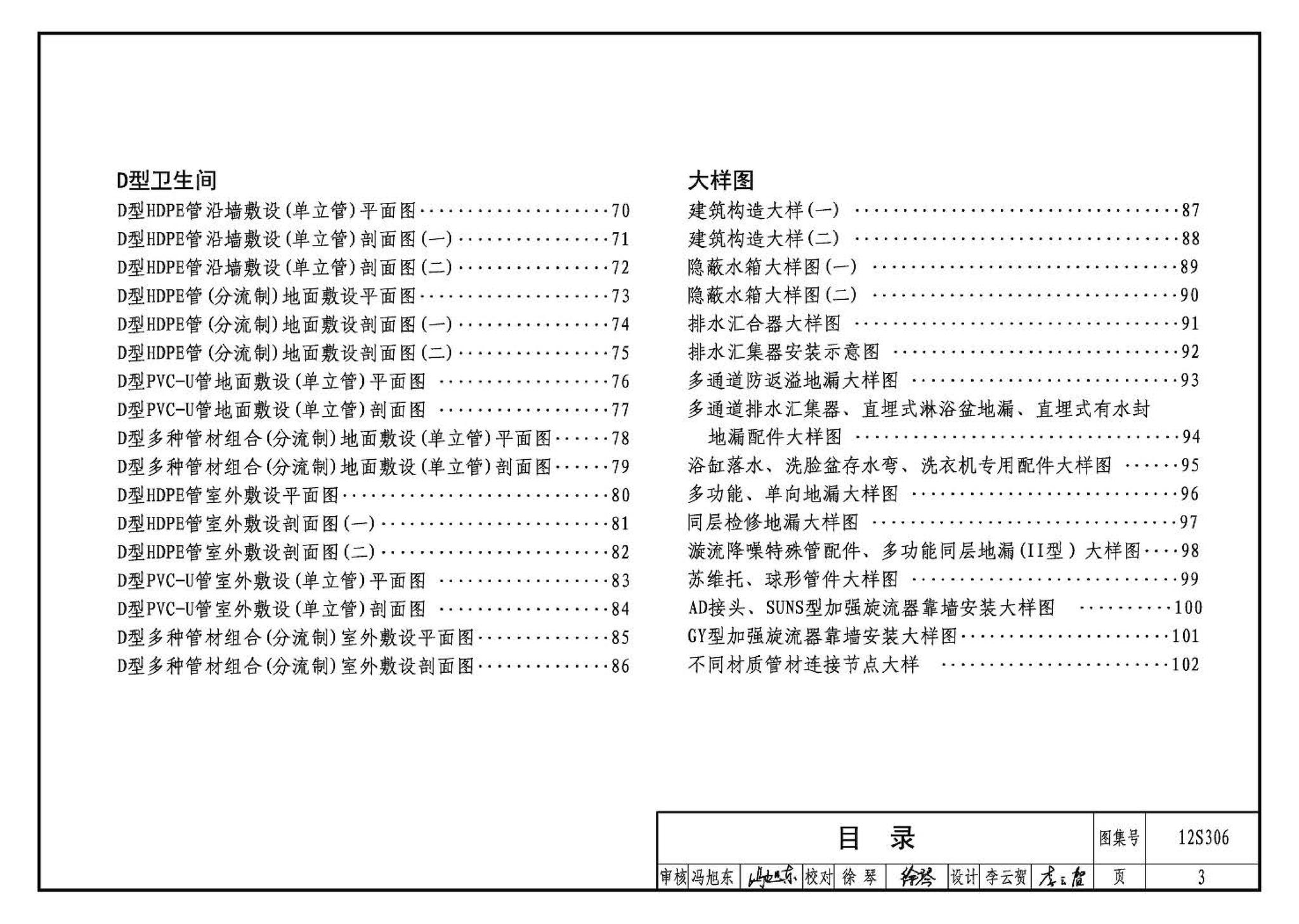 12S306--住宅卫生间同层排水系统安装