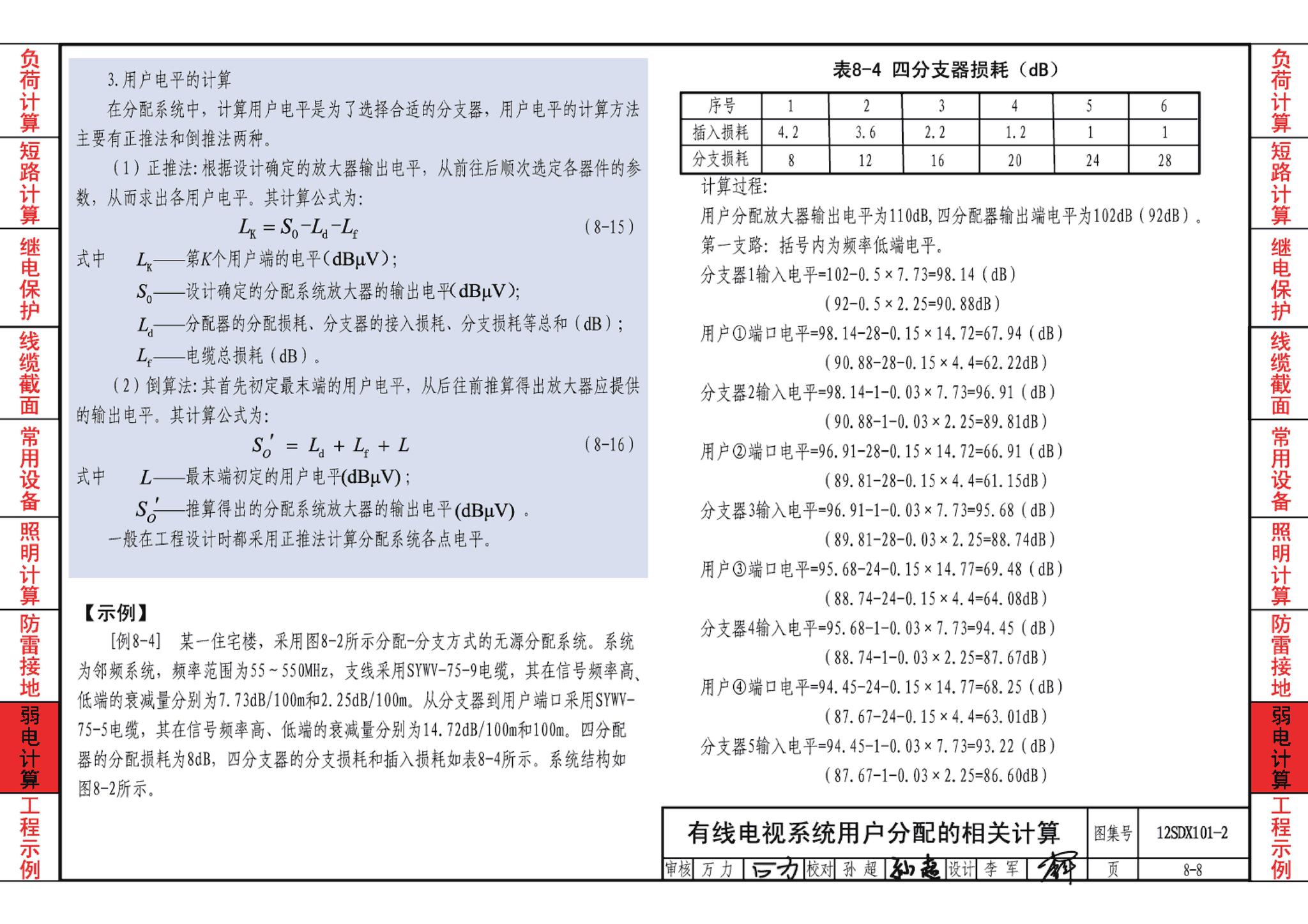 12SDX101-2--民用建筑电气设计计算及示例