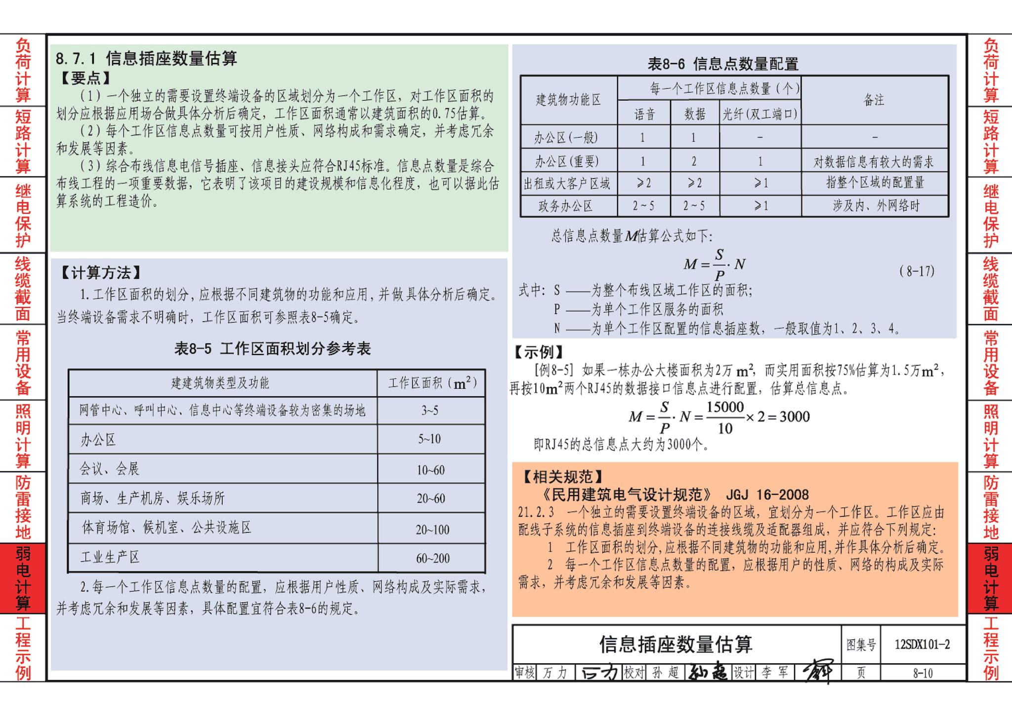 12SDX101-2--民用建筑电气设计计算及示例