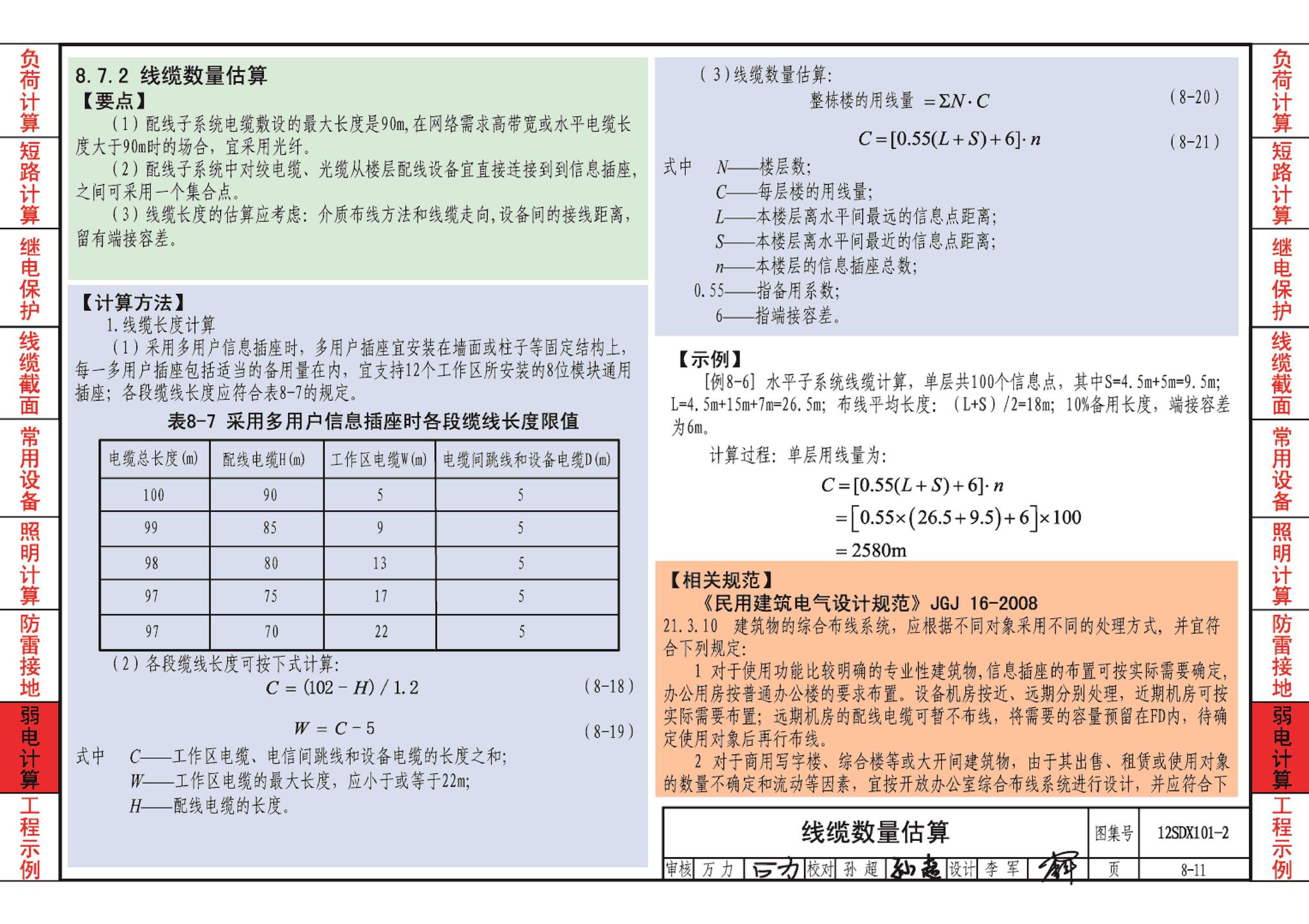 12SDX101-2--民用建筑电气设计计算及示例