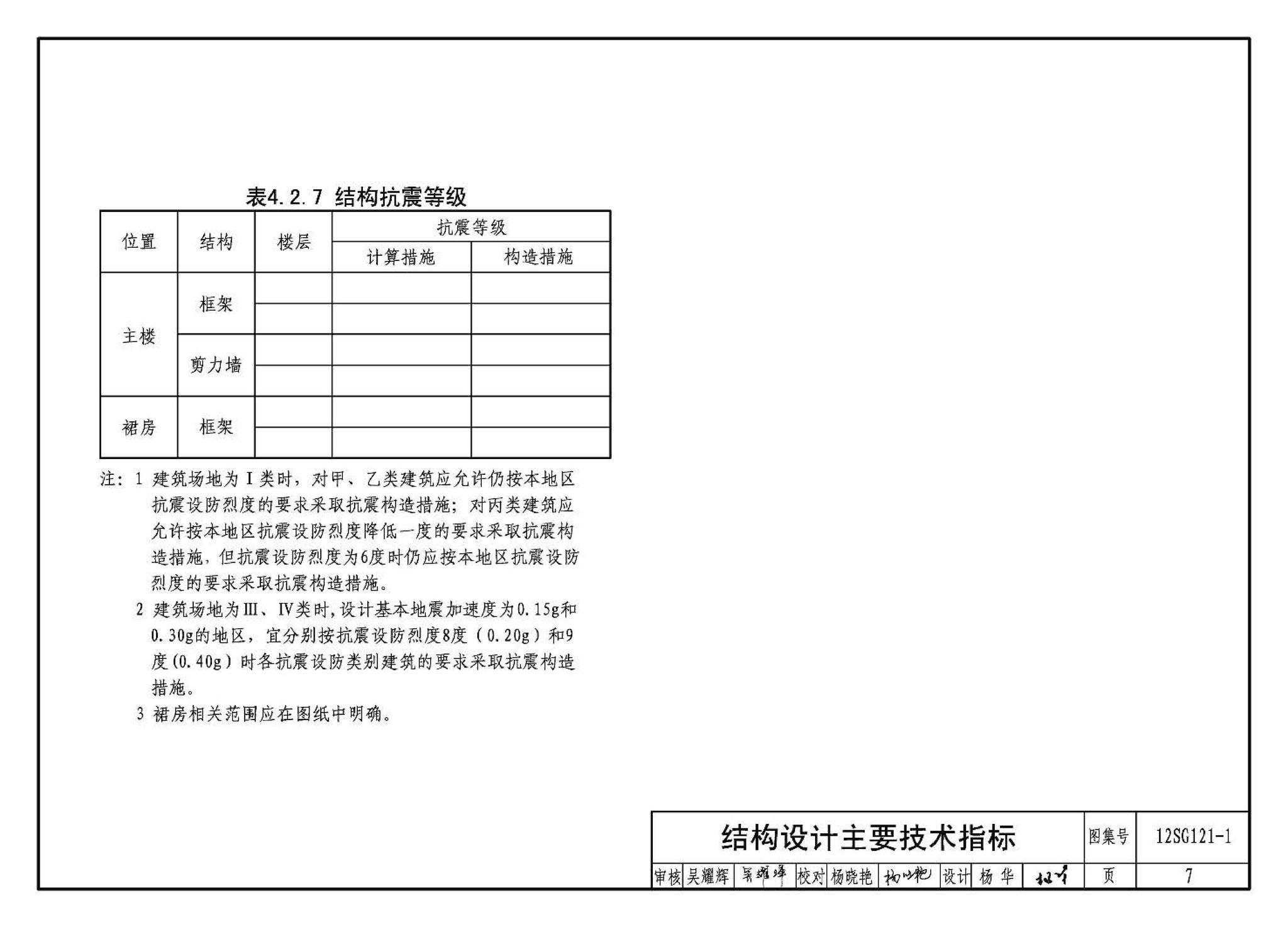 12SG121-1--施工图结构设计总说明（混凝土结构）