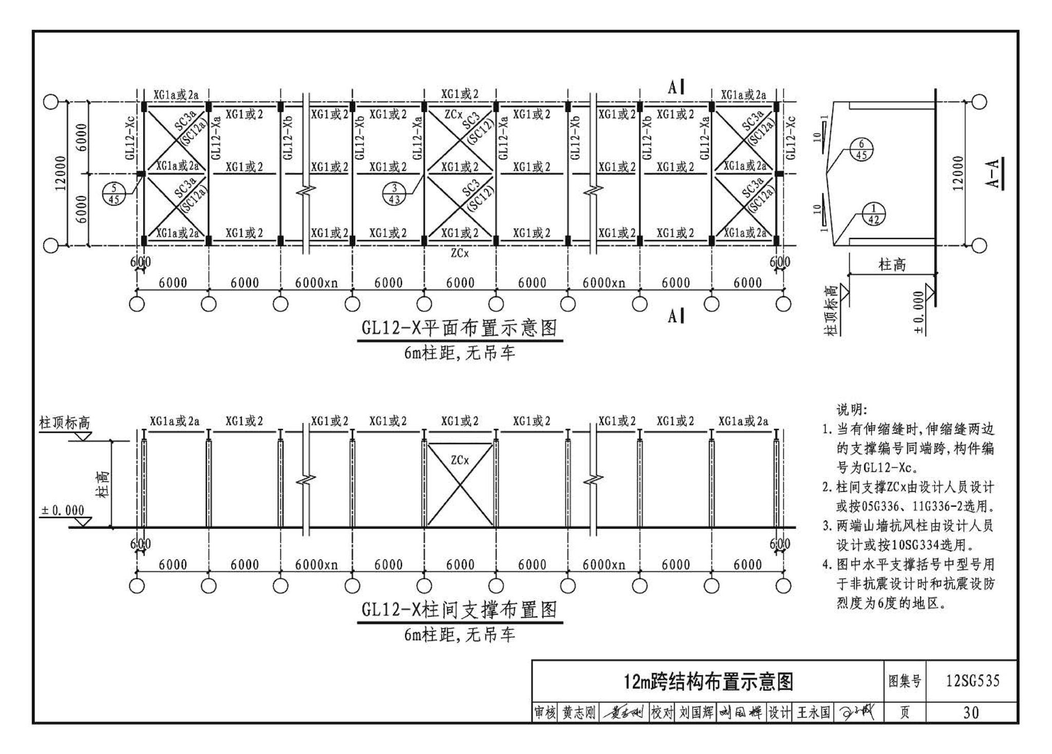 12SG535--实腹钢梁混凝土柱