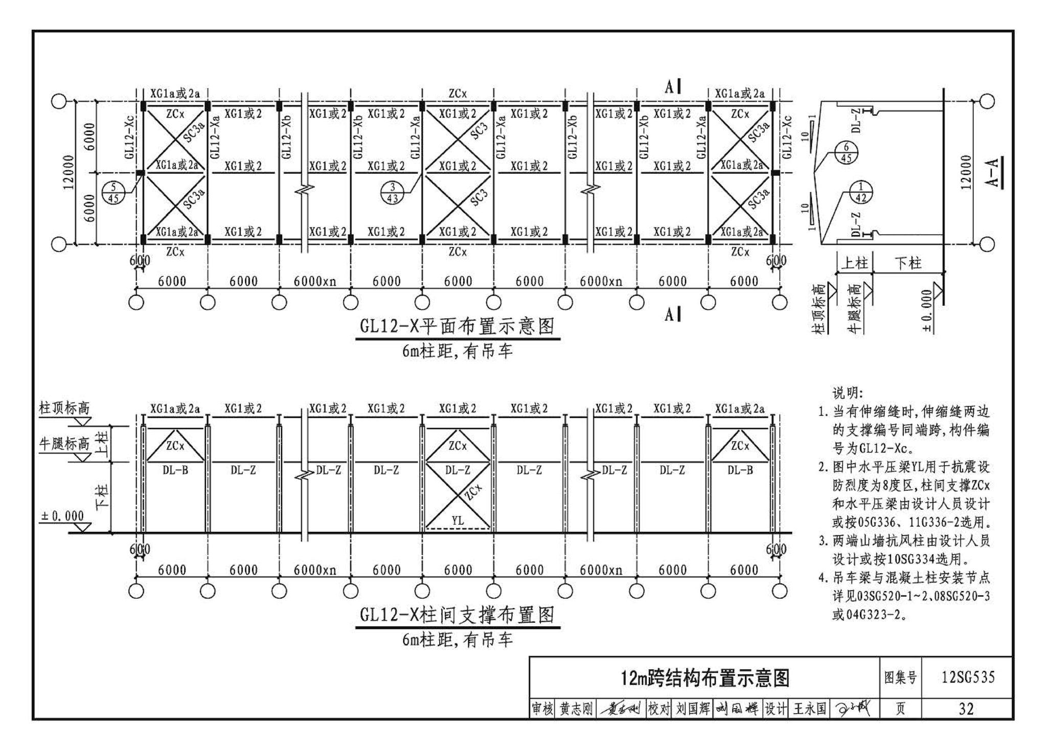 12SG535--实腹钢梁混凝土柱