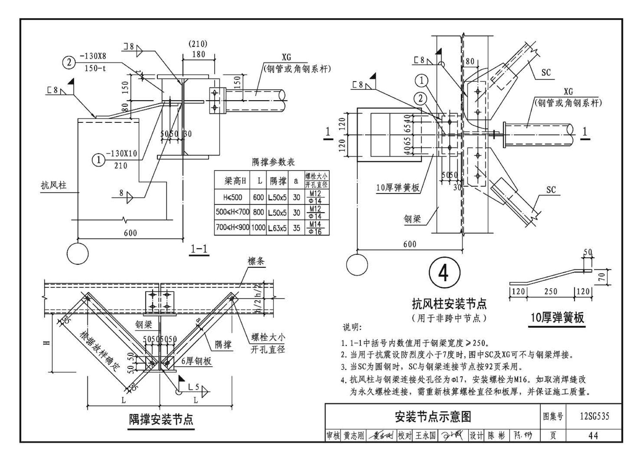 12SG535--实腹钢梁混凝土柱