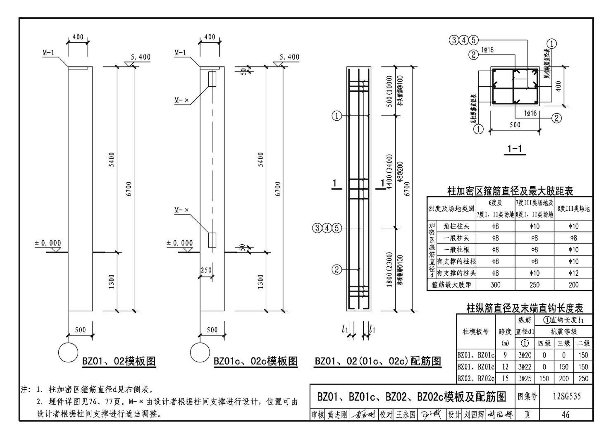 12SG535--实腹钢梁混凝土柱