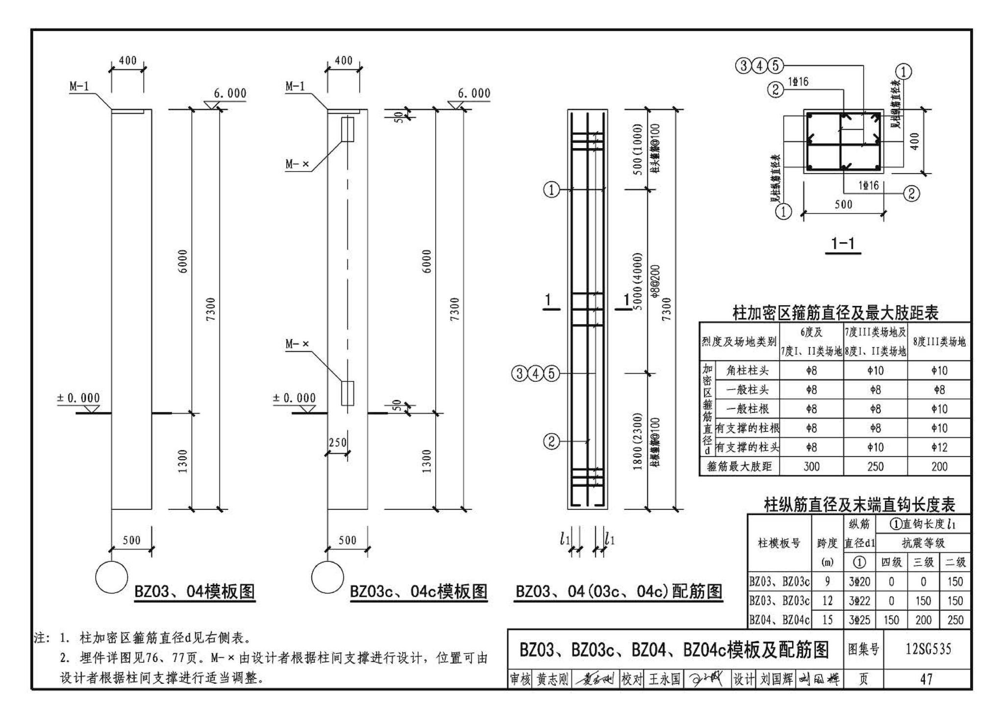 12SG535--实腹钢梁混凝土柱