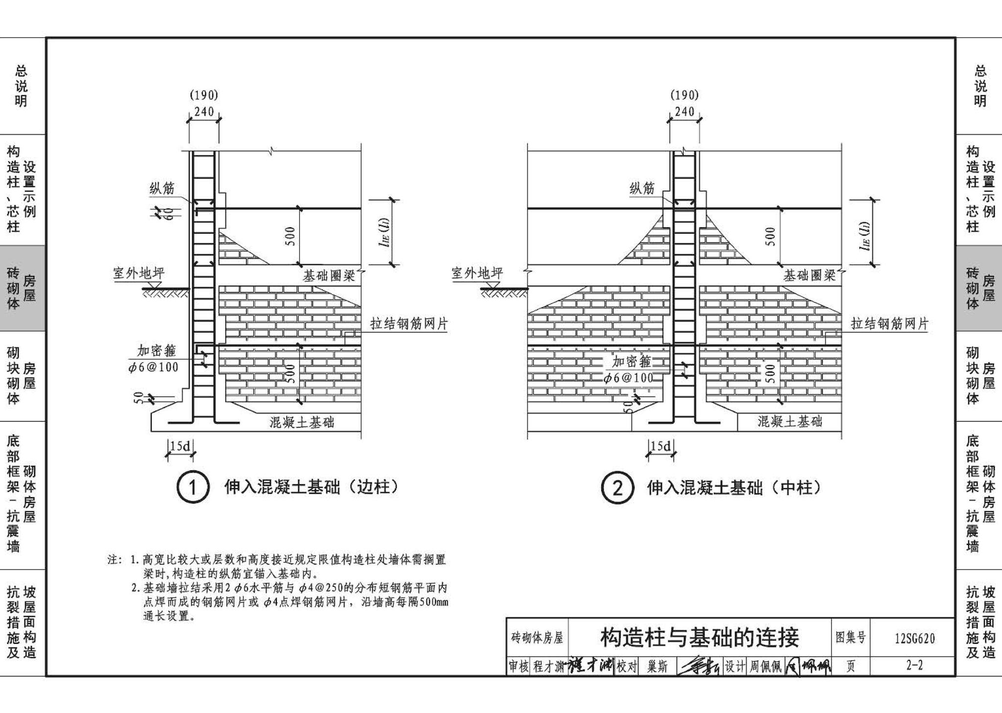 12SG620--砌体结构设计与构造