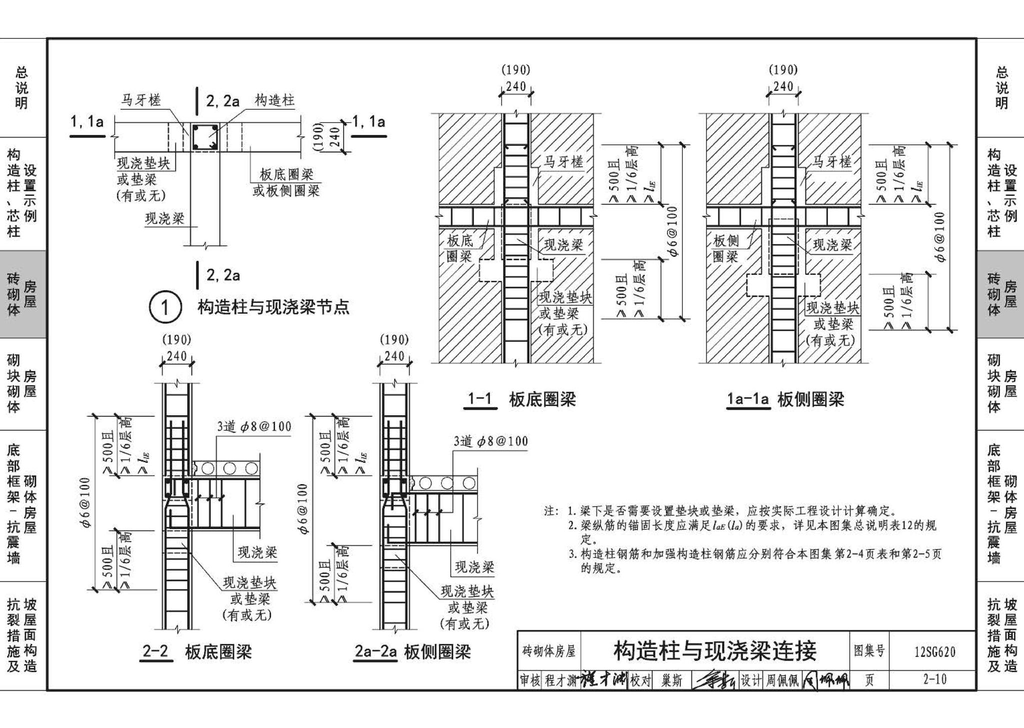 12SG620--砌体结构设计与构造