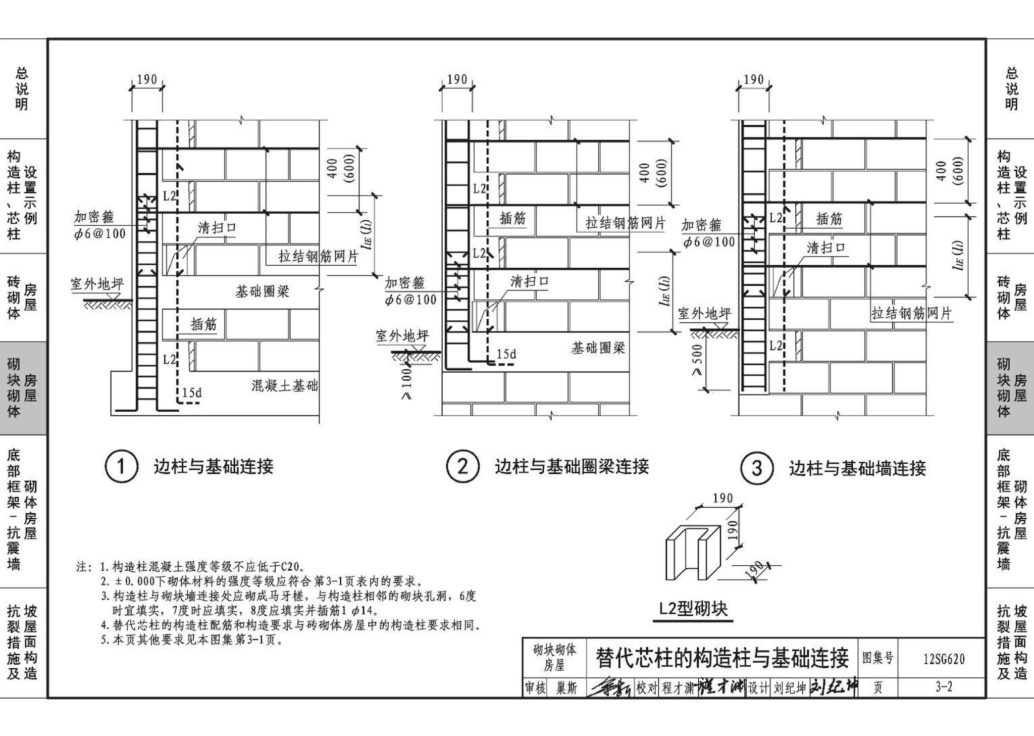 12SG620--砌体结构设计与构造