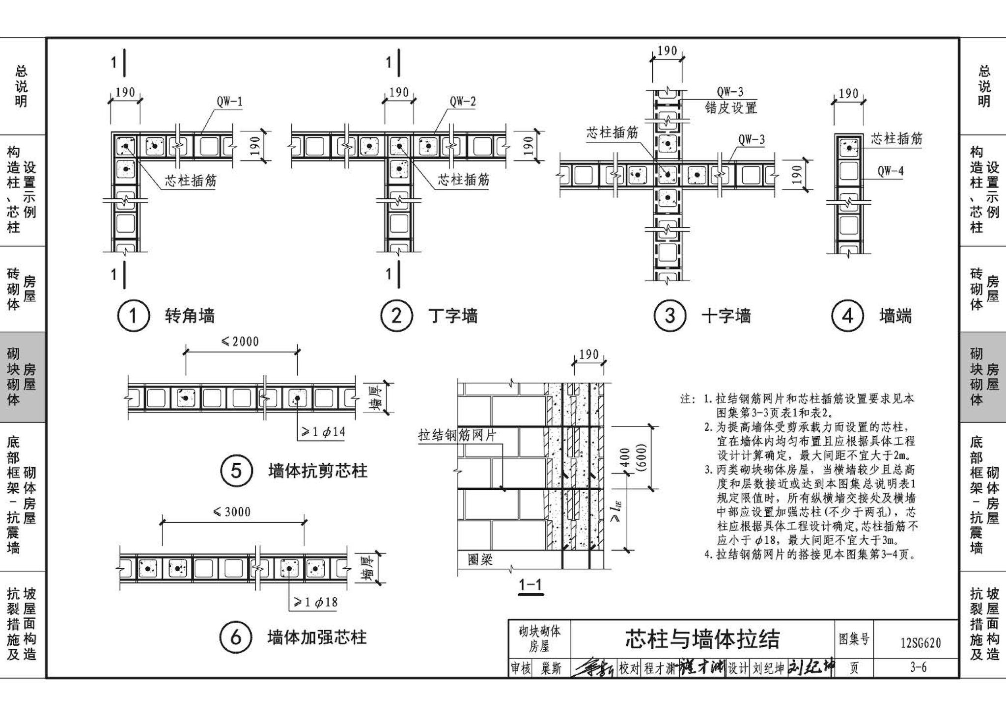 12SG620--砌体结构设计与构造