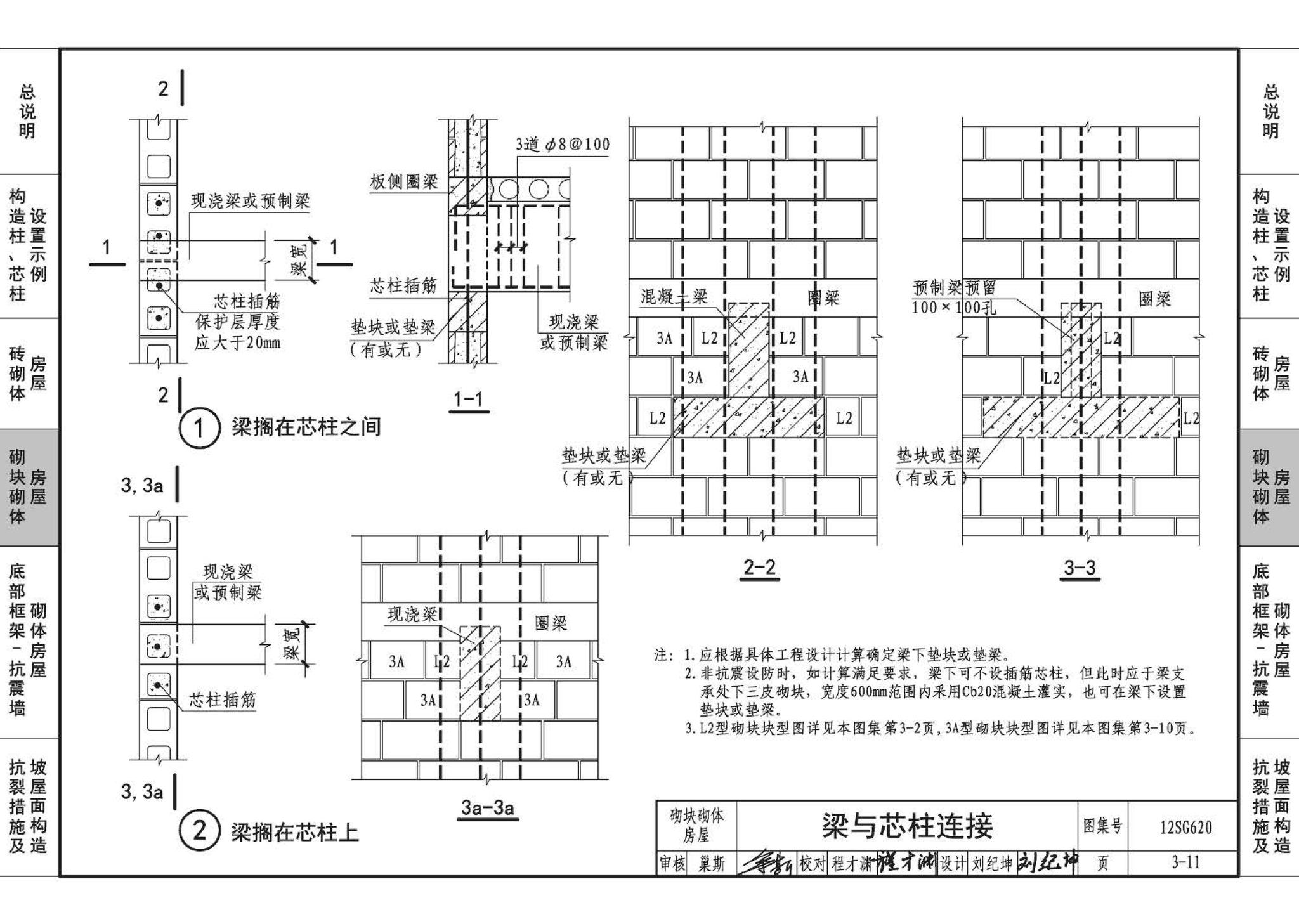 12SG620--砌体结构设计与构造