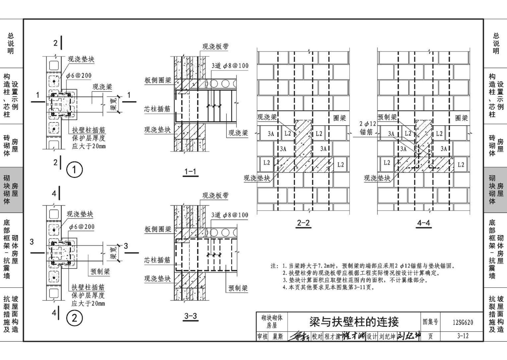 12SG620--砌体结构设计与构造