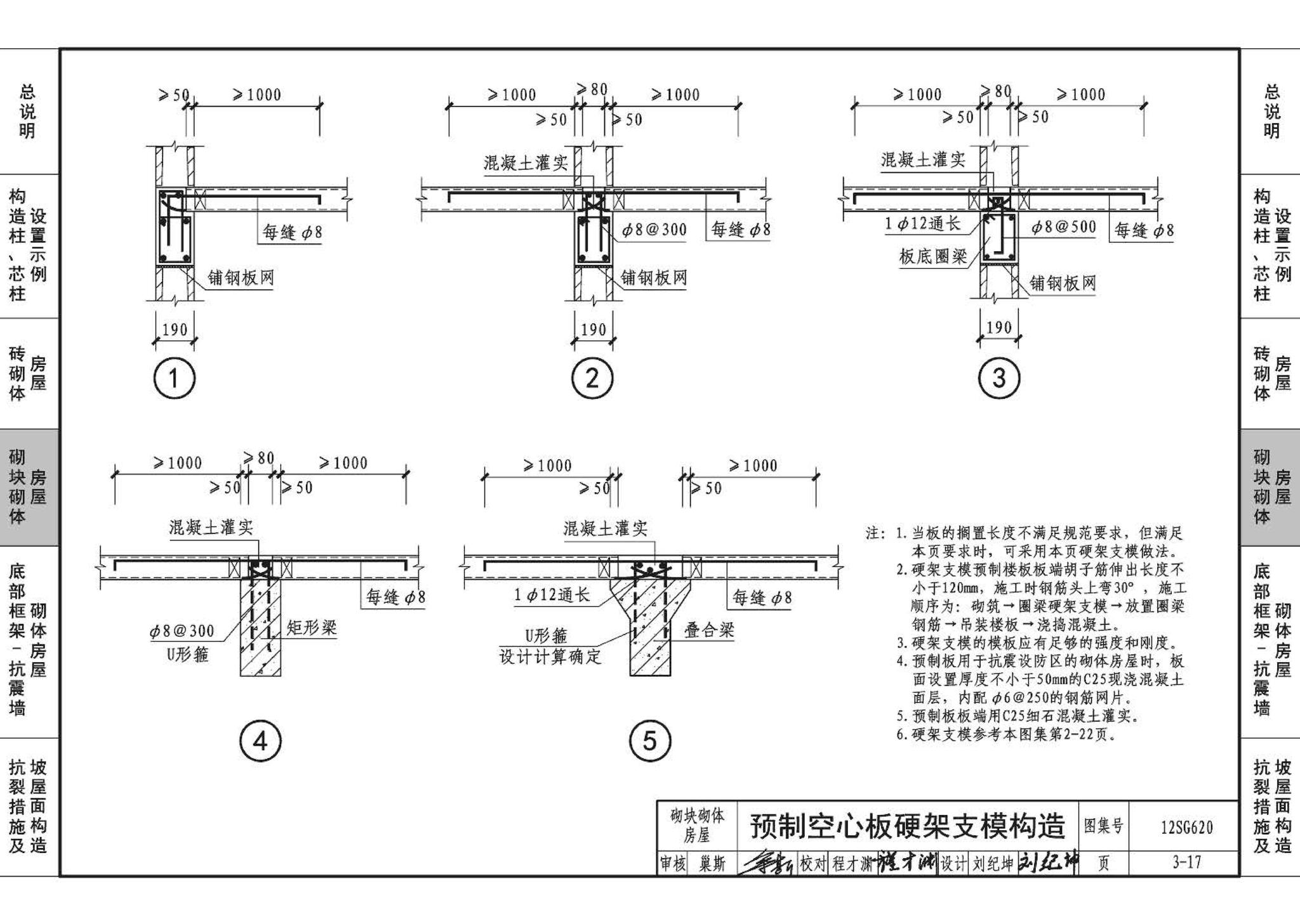 12SG620--砌体结构设计与构造