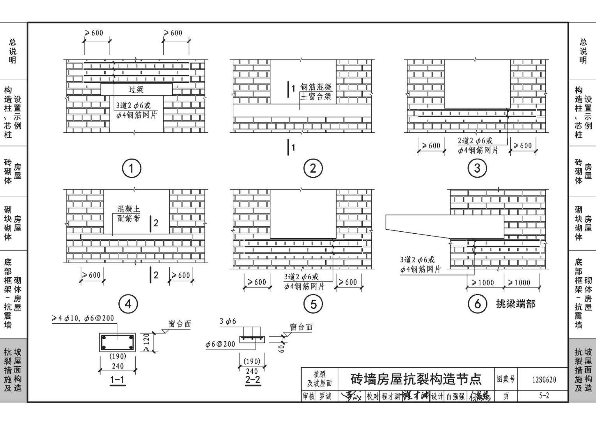 12SG620--砌体结构设计与构造