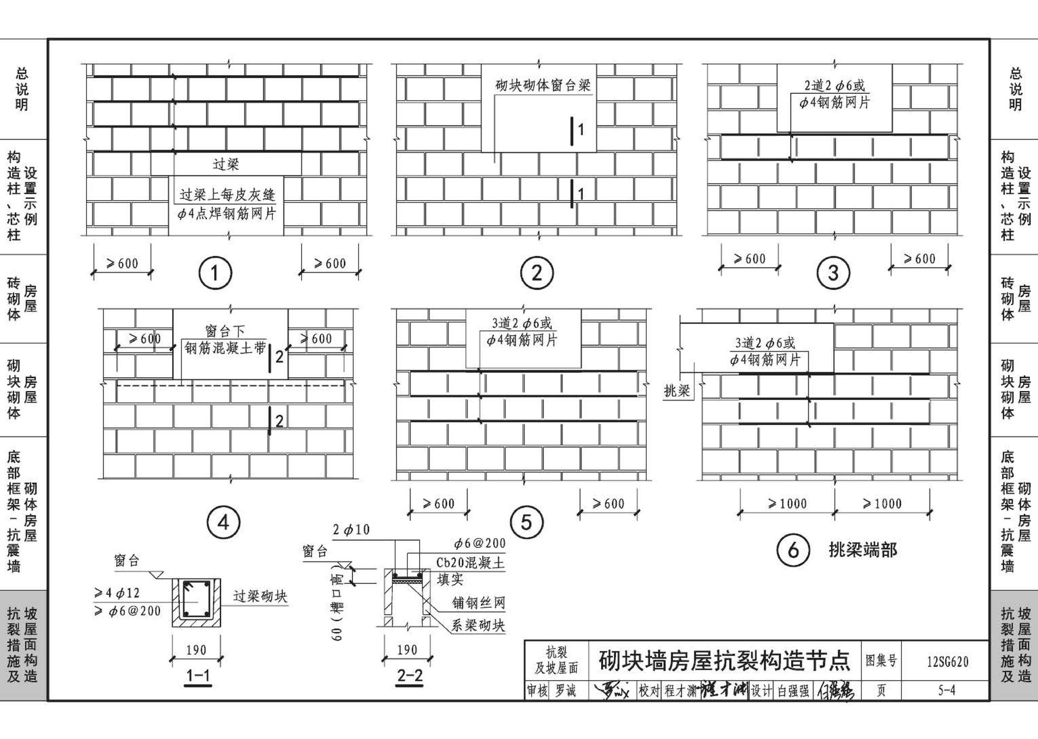 12SG620--砌体结构设计与构造