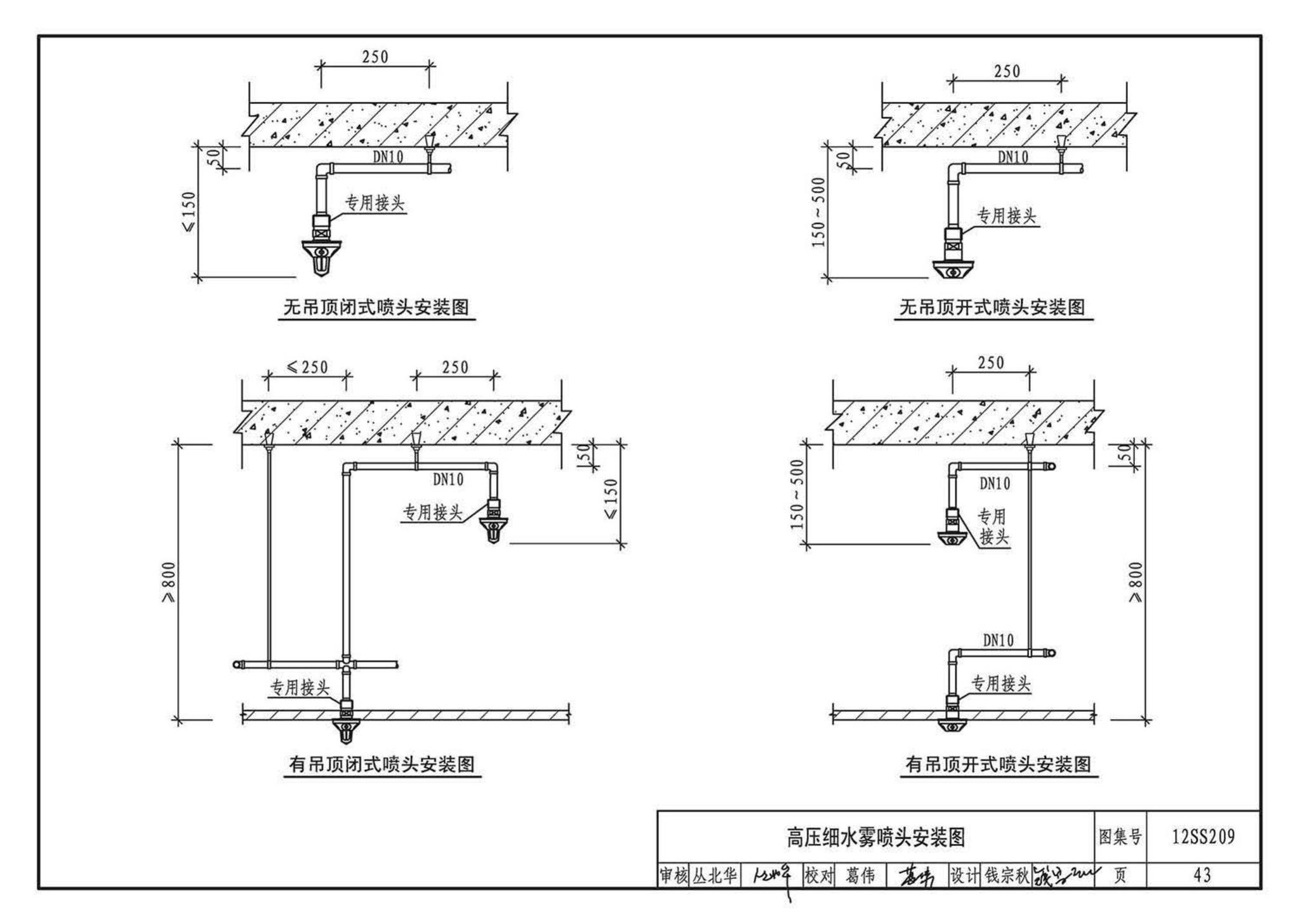 12SS209--细水雾灭火系统选用与安装