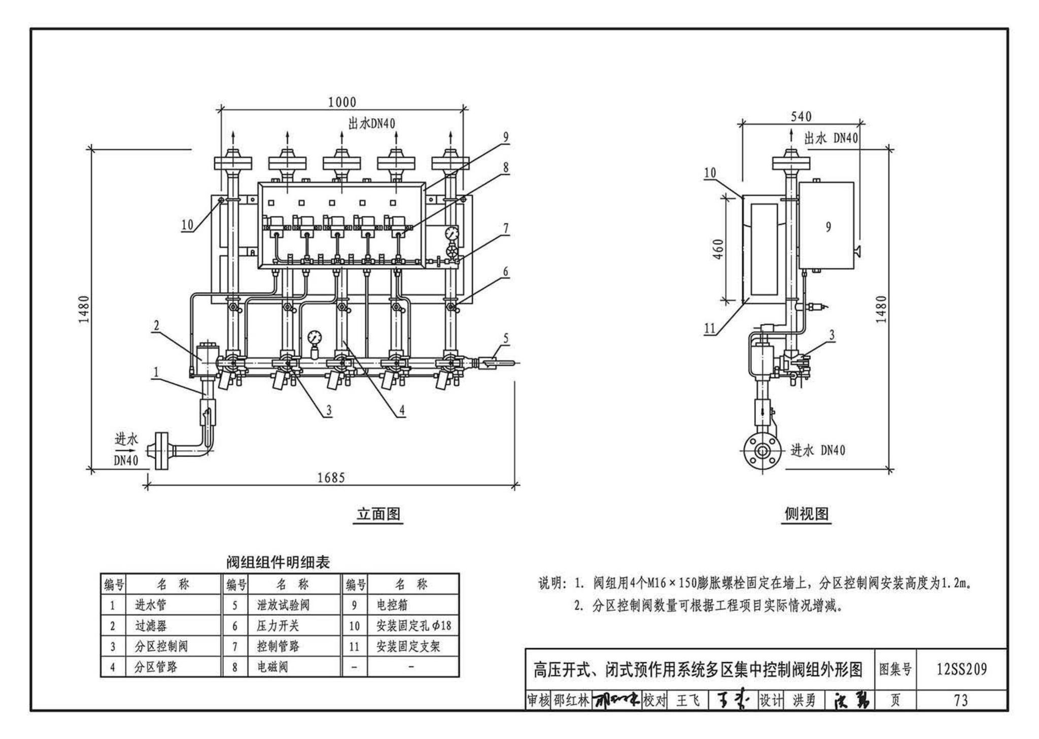 12SS209--细水雾灭火系统选用与安装