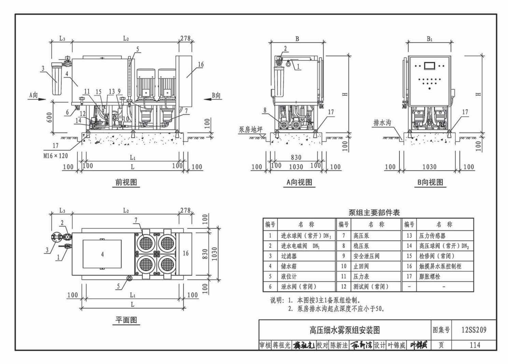 12SS209--细水雾灭火系统选用与安装