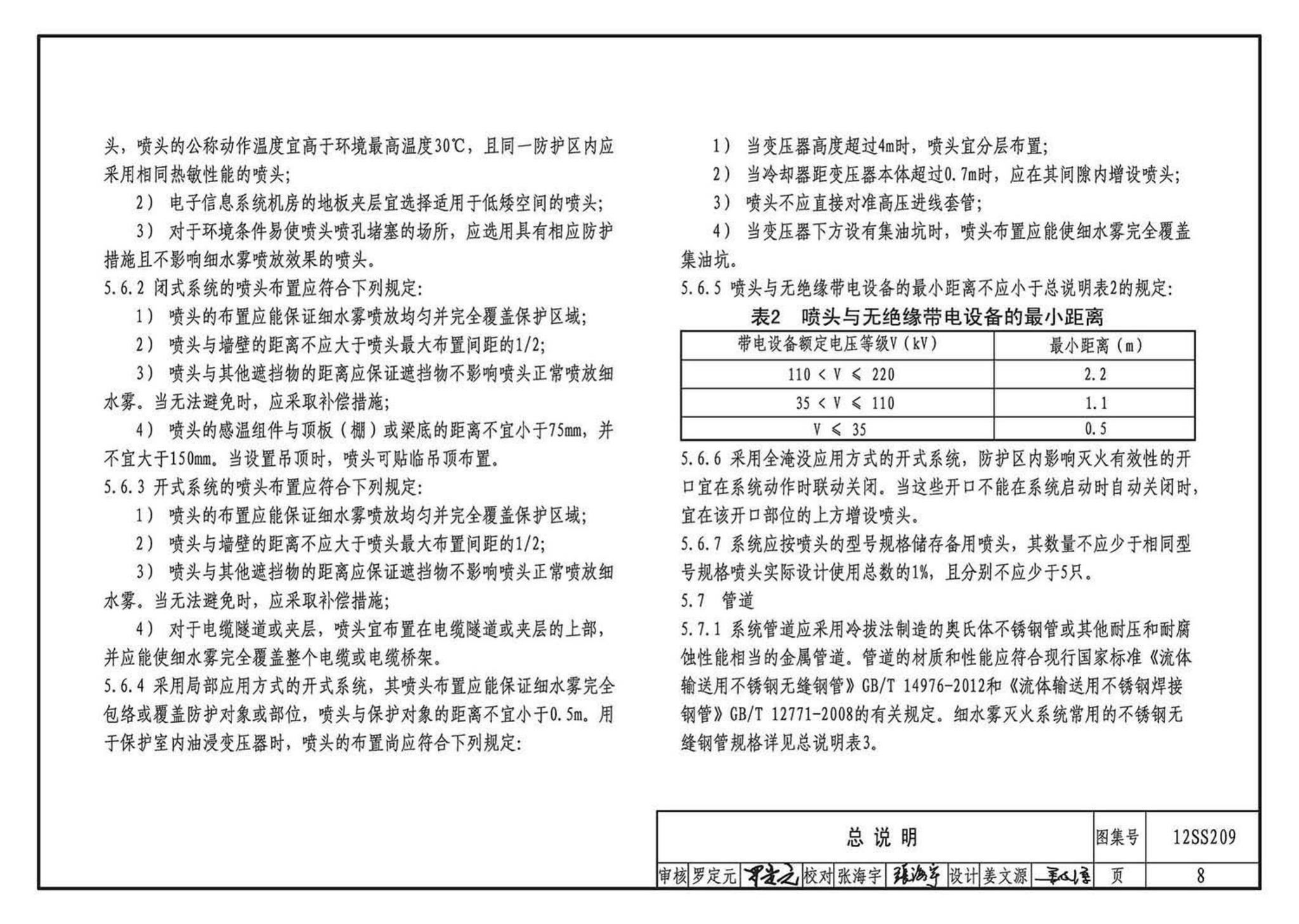 12SS209--细水雾灭火系统选用与安装