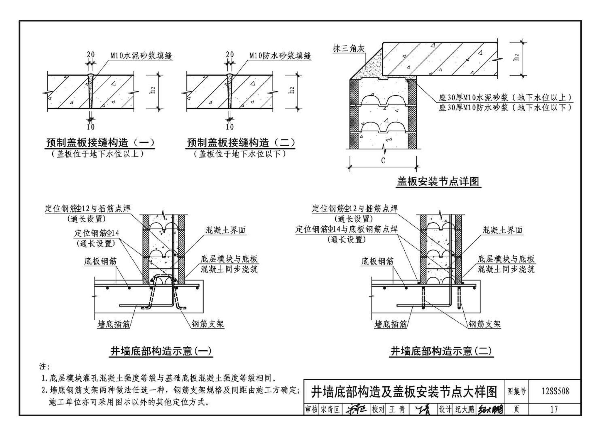 12SS508--混凝土模块式室外给水管道附属构筑物