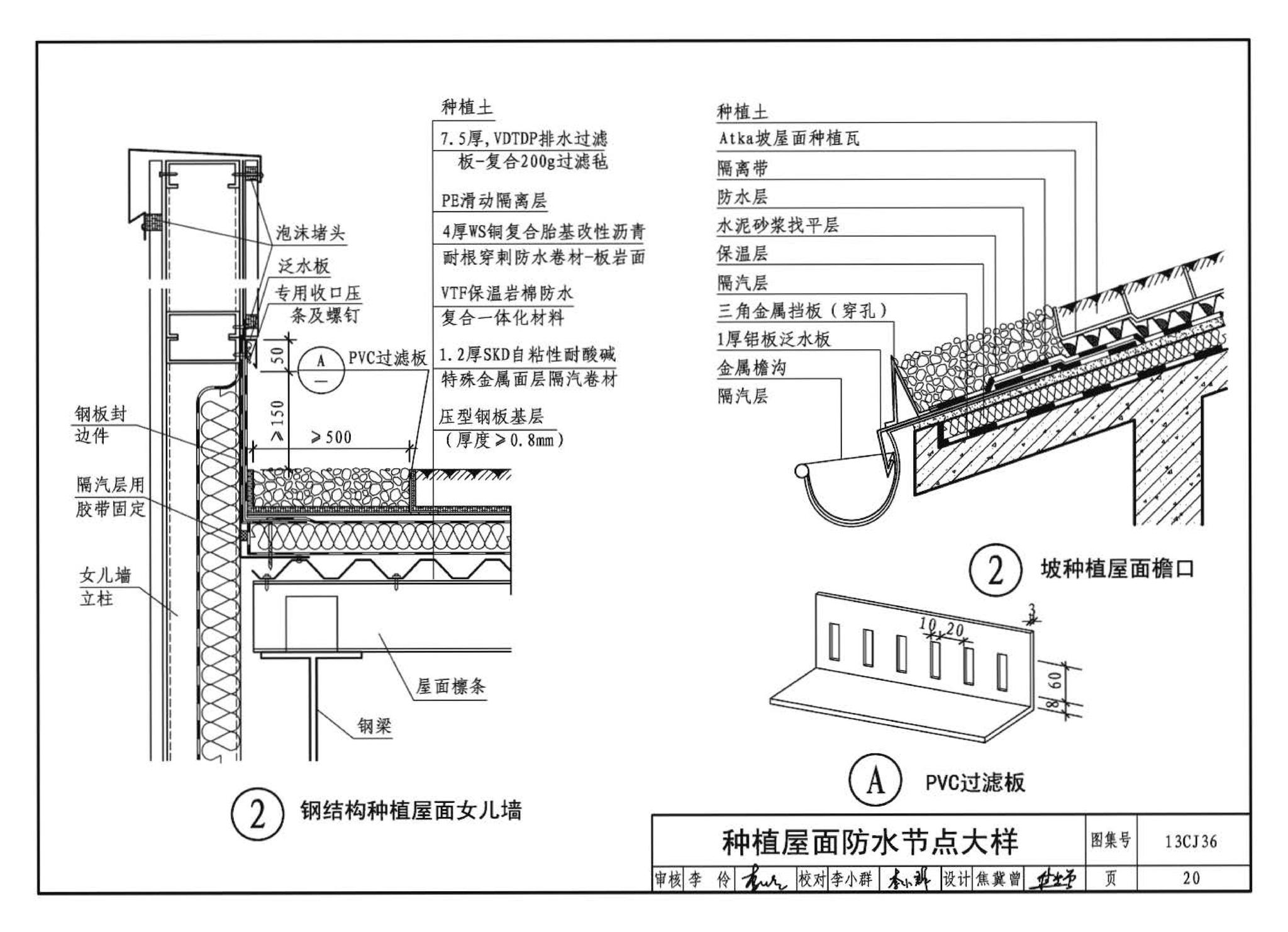 13CJ36--威达屋面防水系统建筑构造（参考图集）