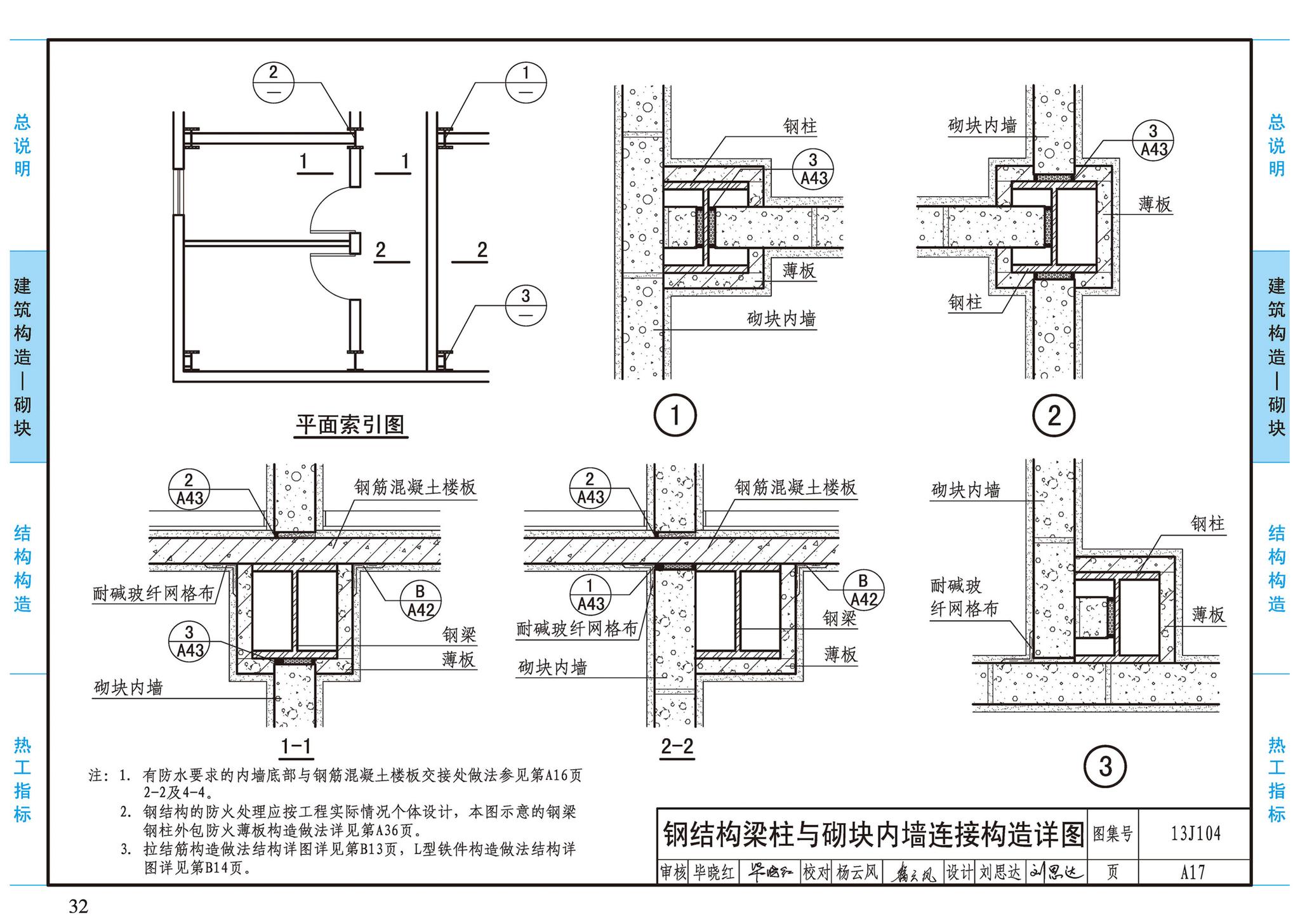 13J104--蒸压加气混凝土砌块、板材构造