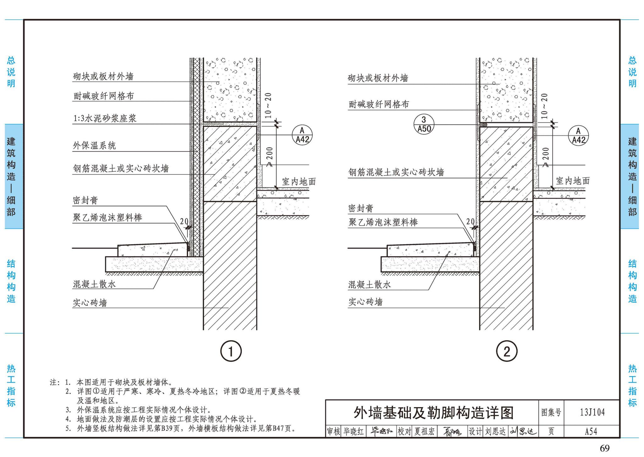 13J104--蒸压加气混凝土砌块、板材构造