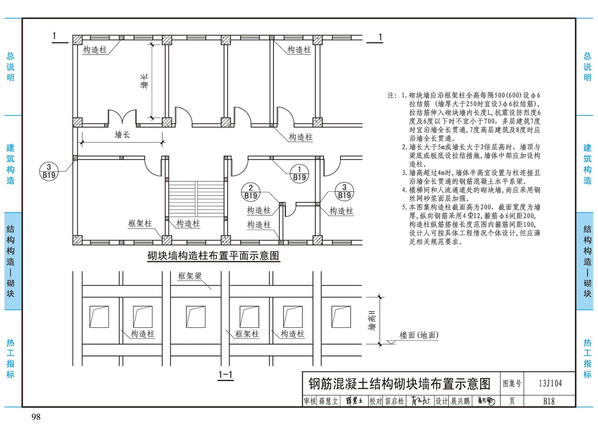 13J104--蒸压加气混凝土砌块、板材构造