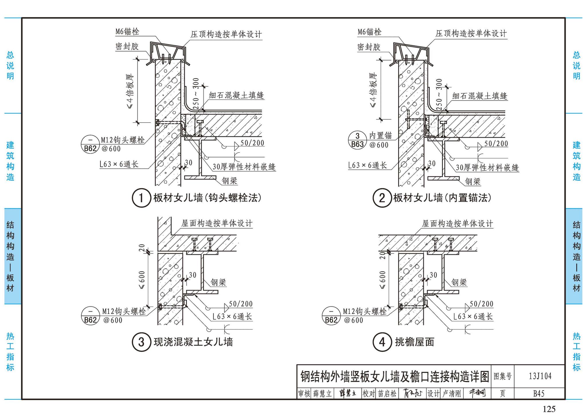 13J104--蒸压加气混凝土砌块、板材构造