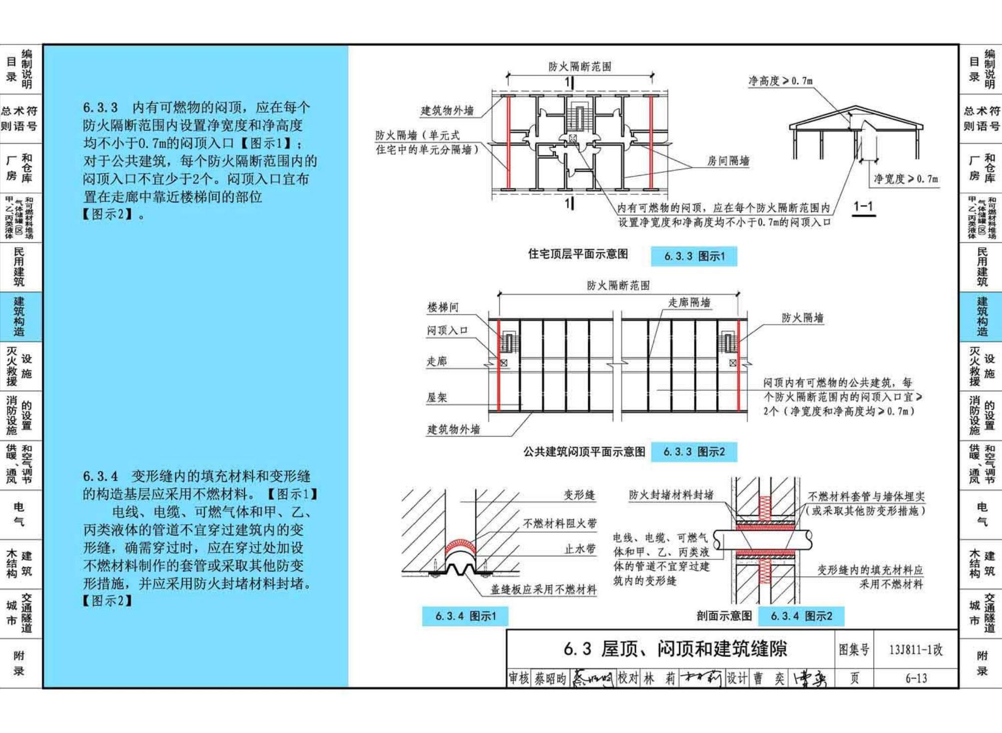 13J811-1改--《建筑设计防火规范》图示