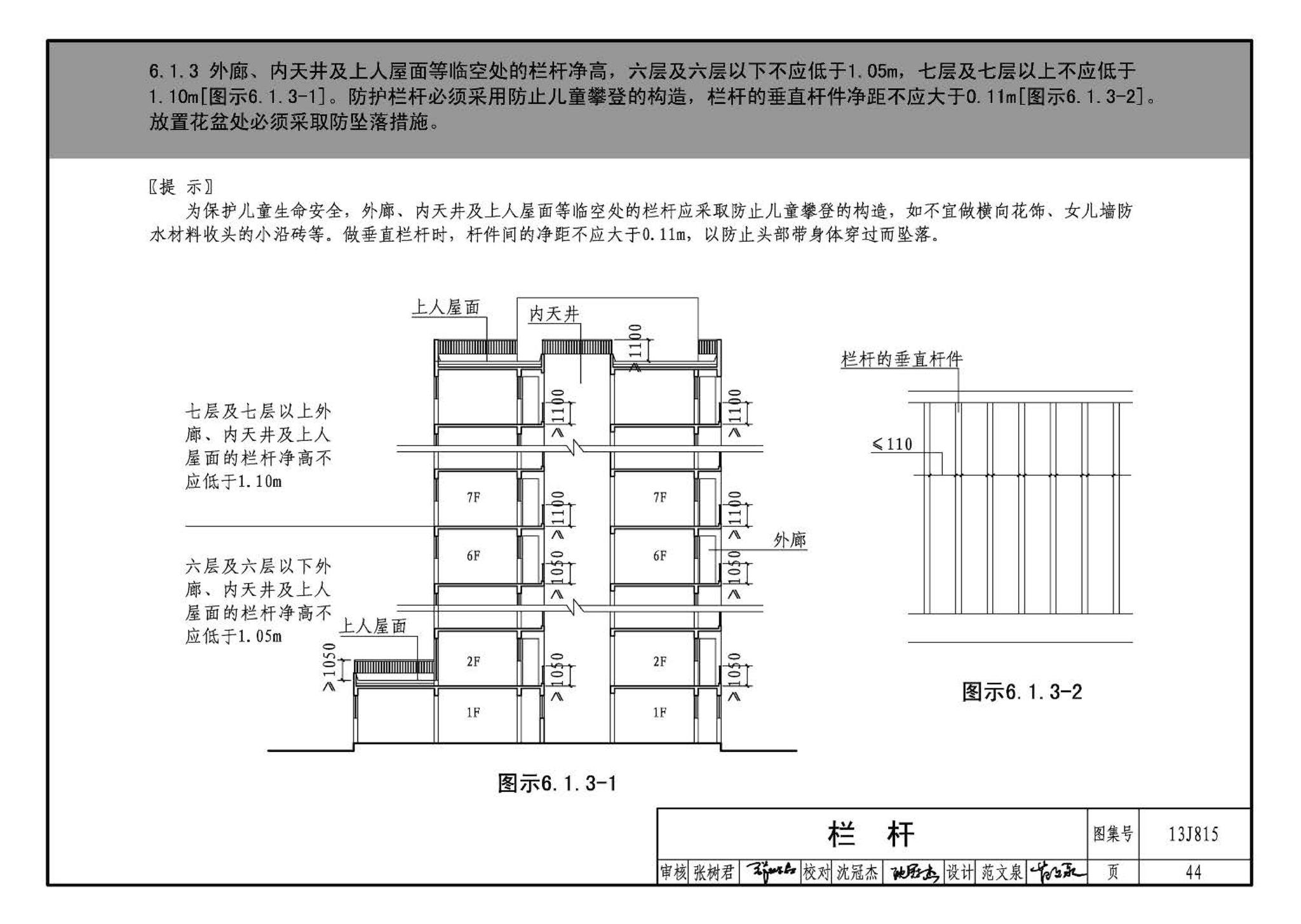 13J815--《住宅设计规范》图示