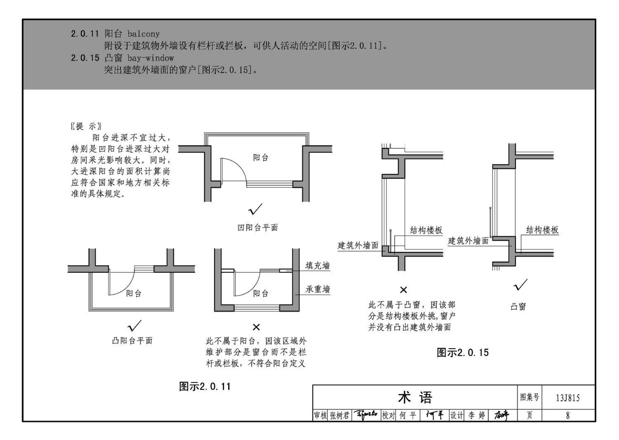 13J815--《住宅设计规范》图示