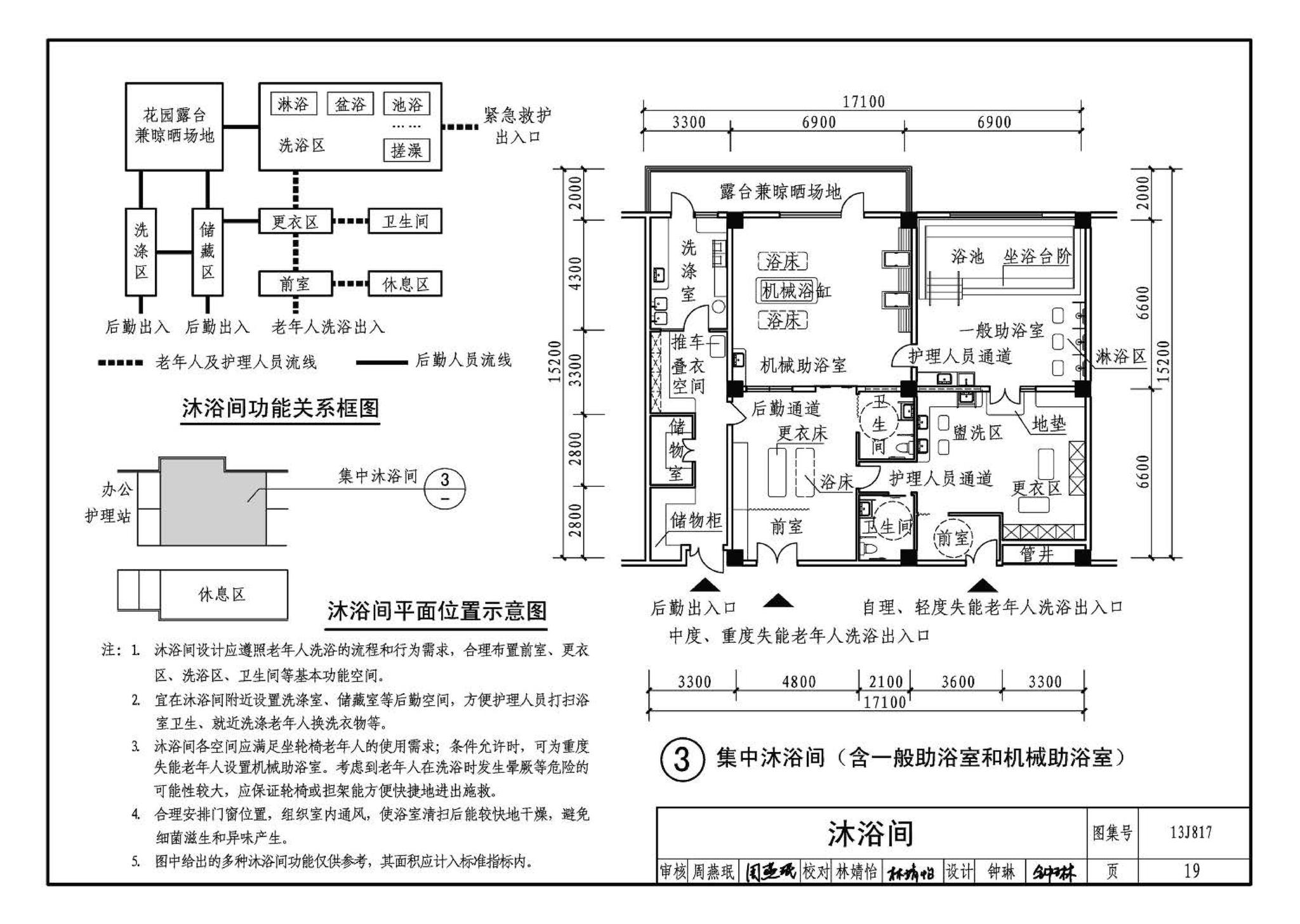 13J817--老年养护院标准设计样图