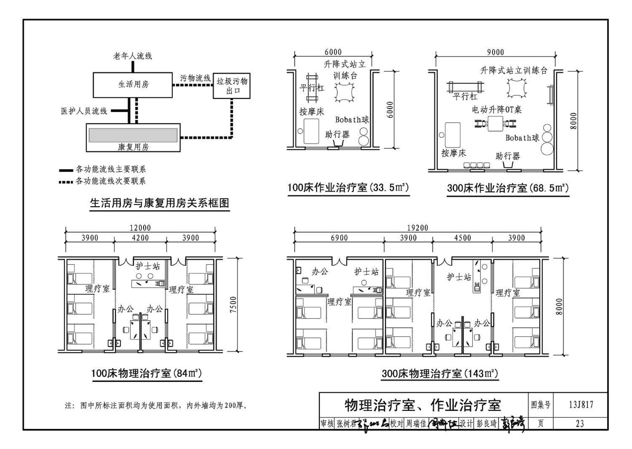 13J817--老年养护院标准设计样图