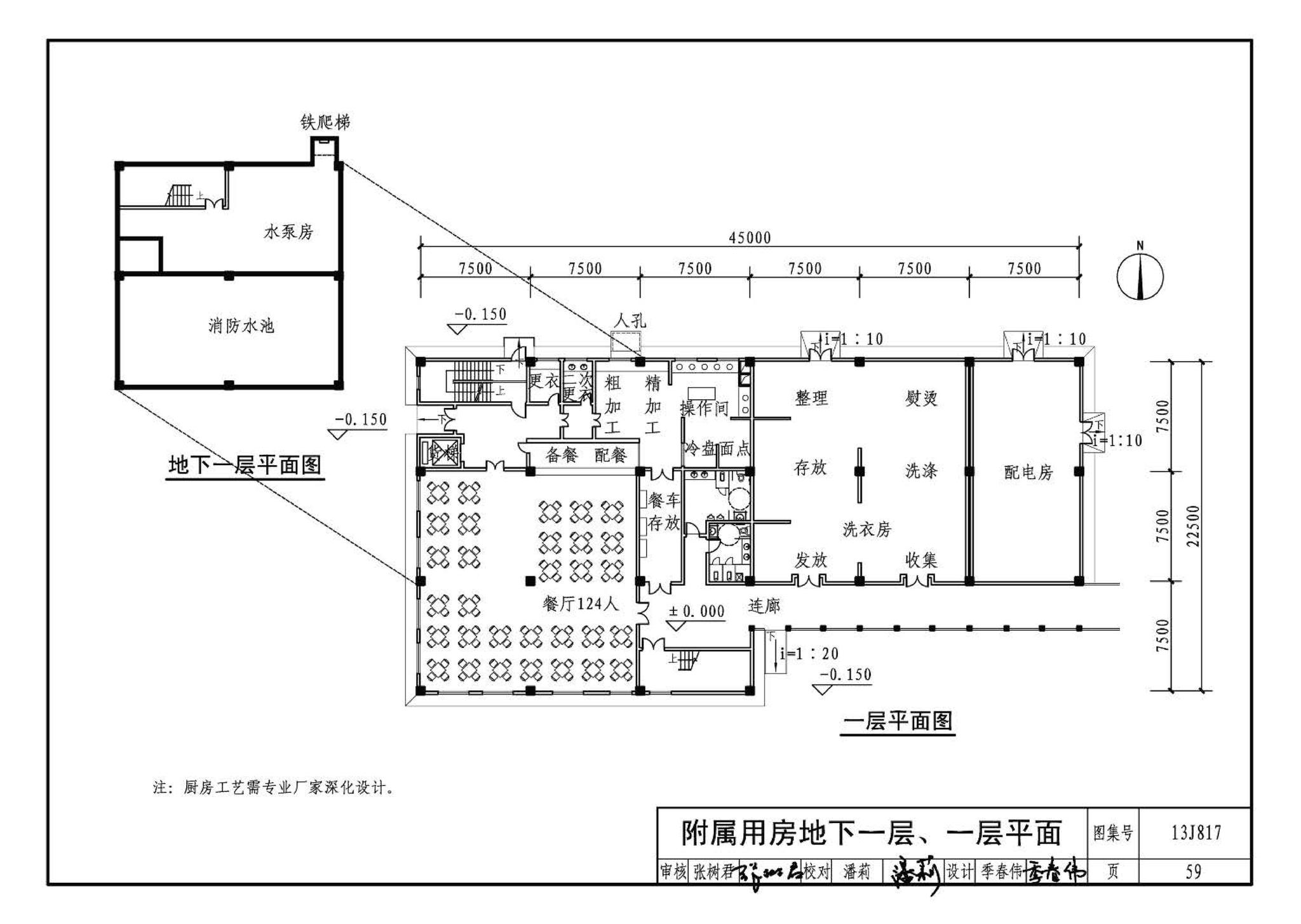 13J817--老年养护院标准设计样图