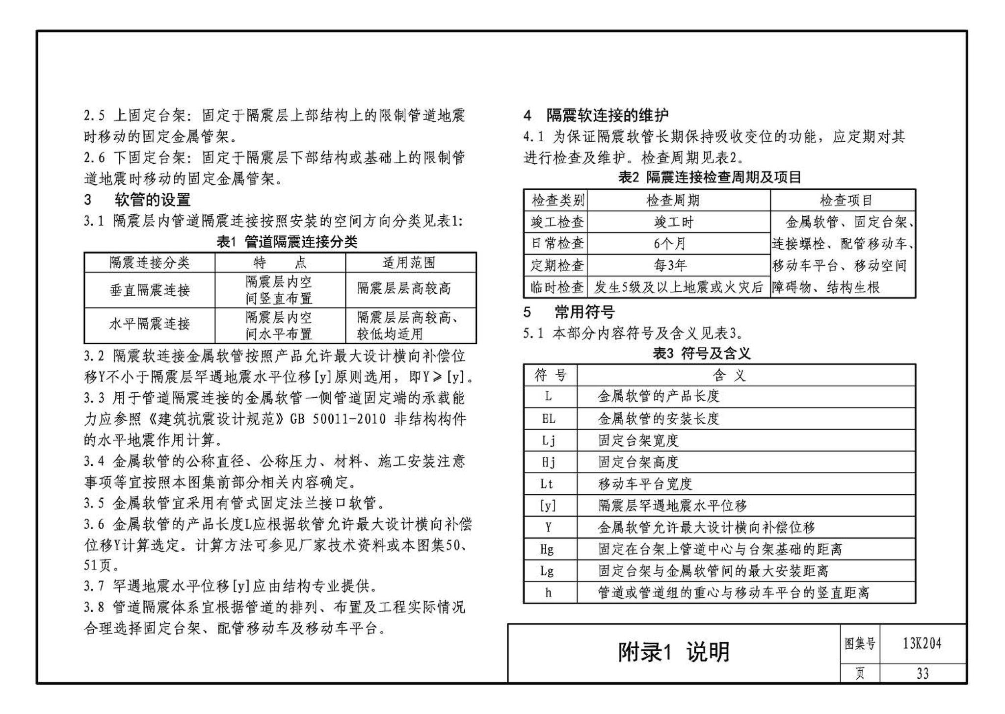 13K204--暖通空调水管软连接选用与安装