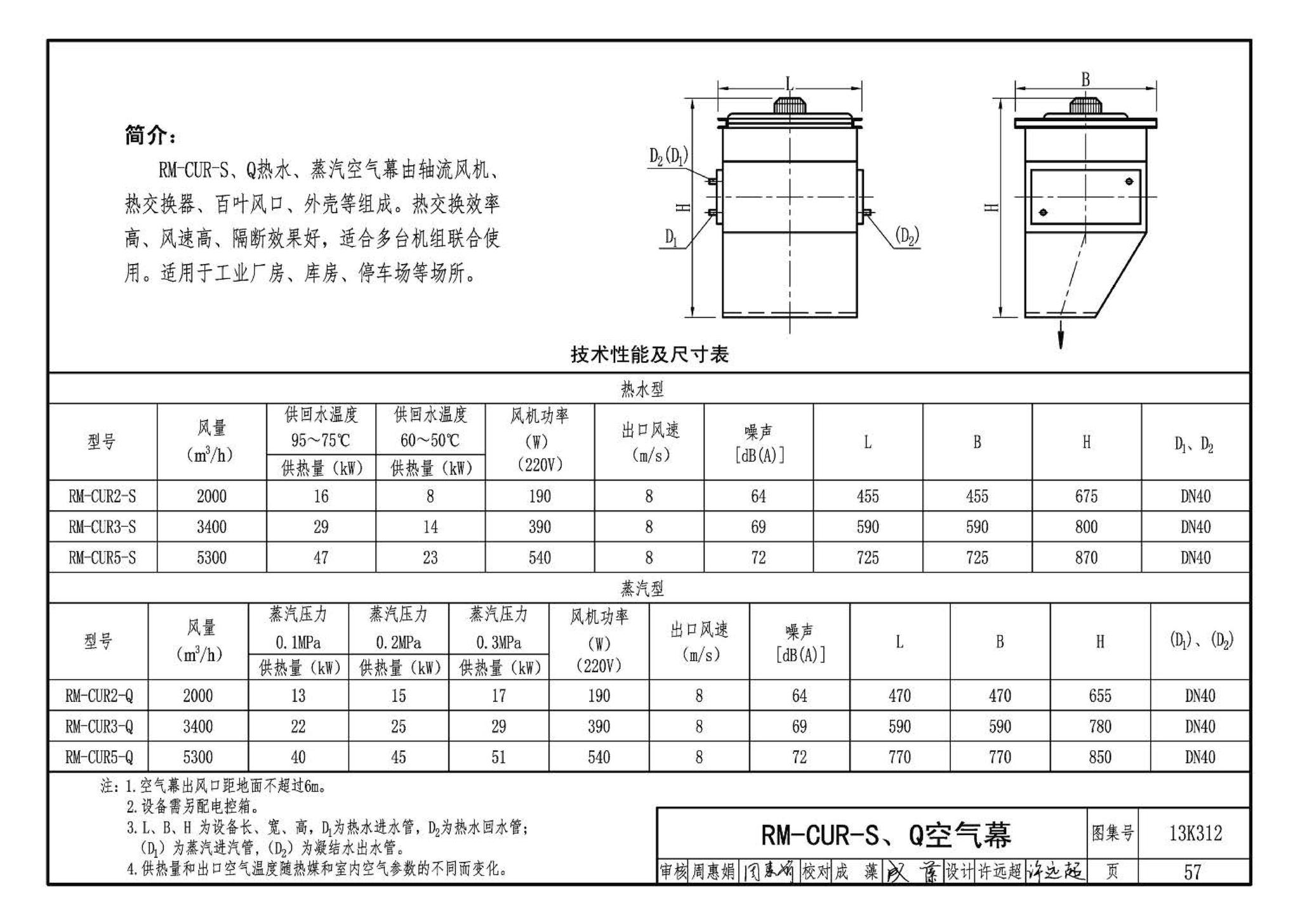 13K312--空气幕选用与安装