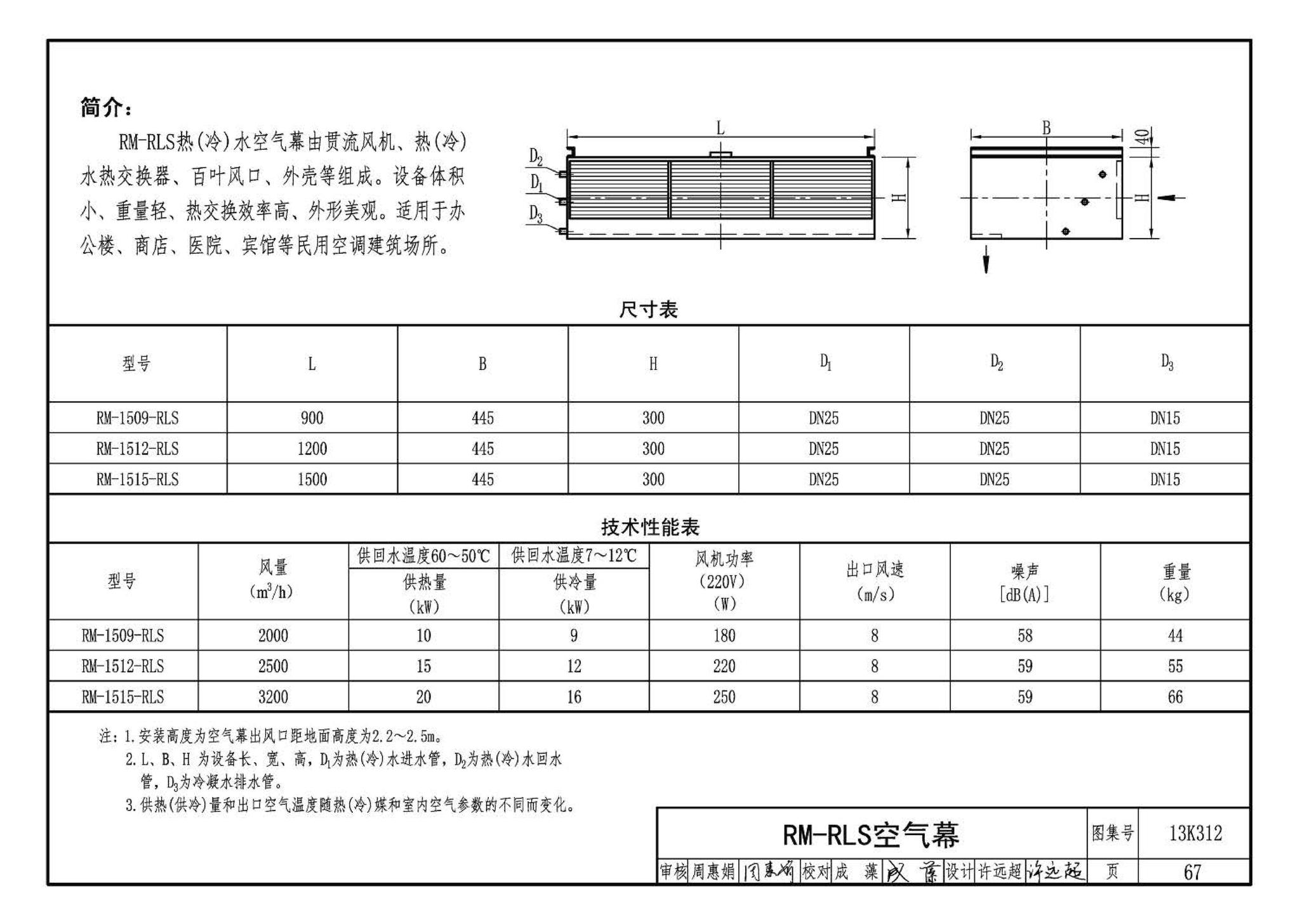 13K312--空气幕选用与安装