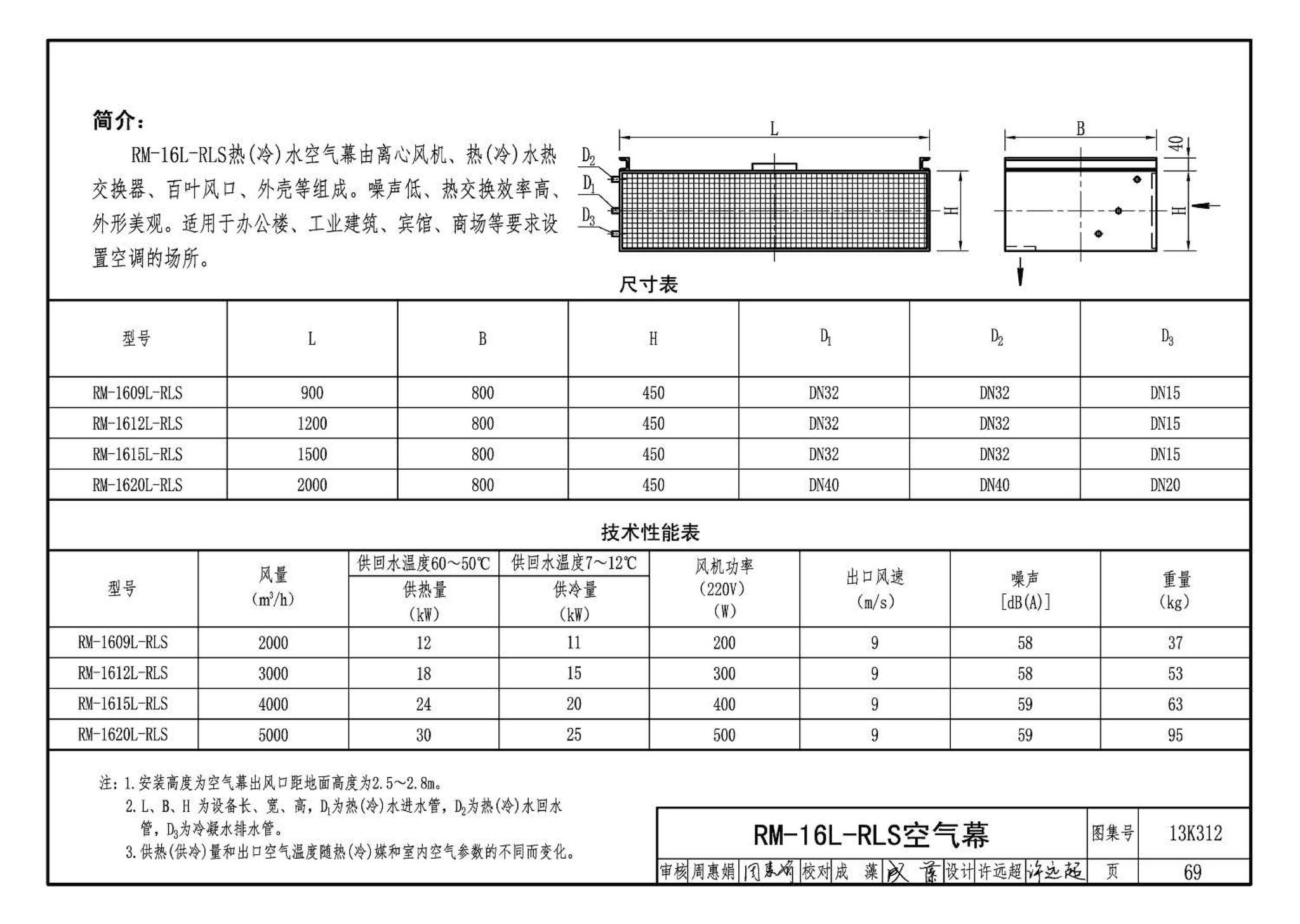 13K312--空气幕选用与安装