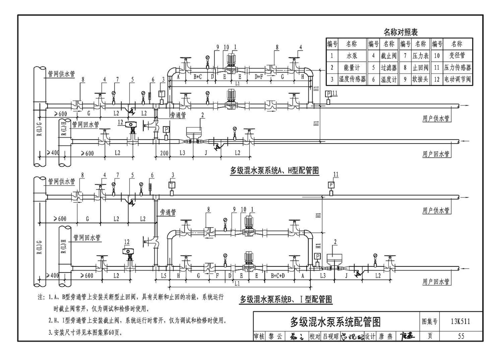 13K511--分布式冷热输配系统用户装置设计与安装