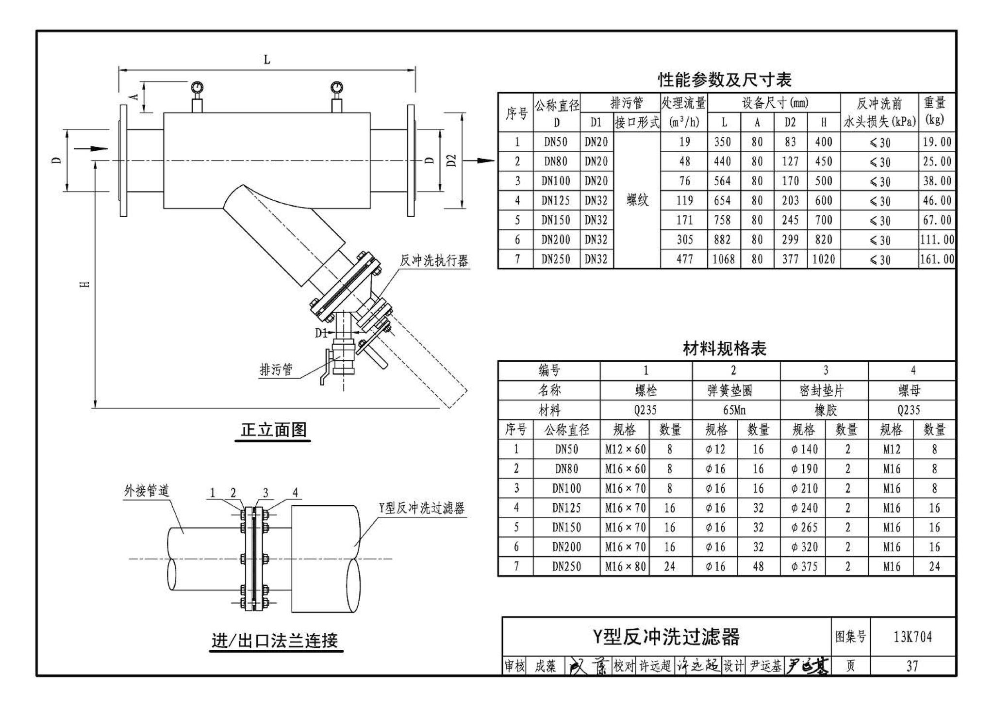 13K704--供暖空调水处理设备选用与安装