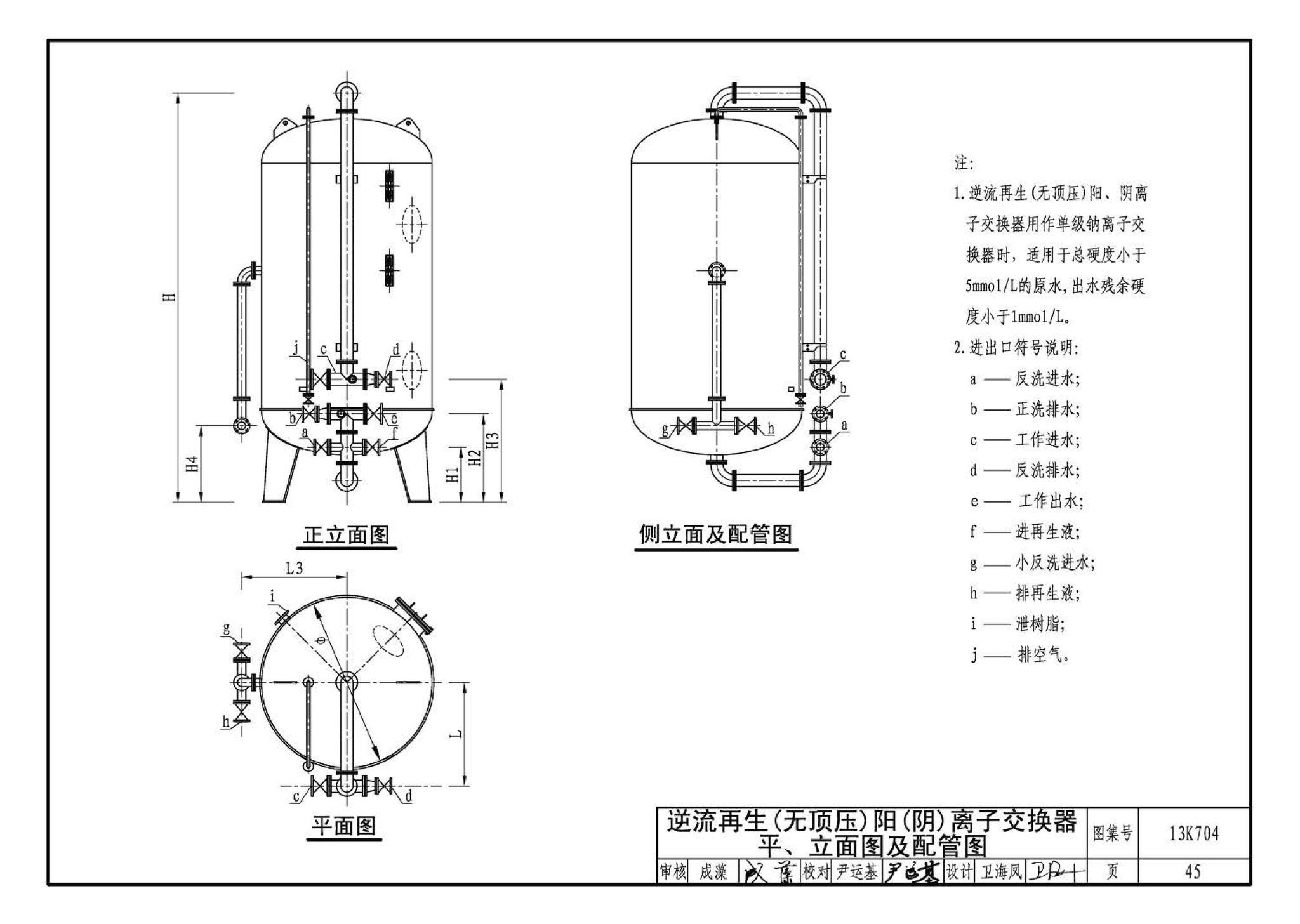 13K704--供暖空调水处理设备选用与安装