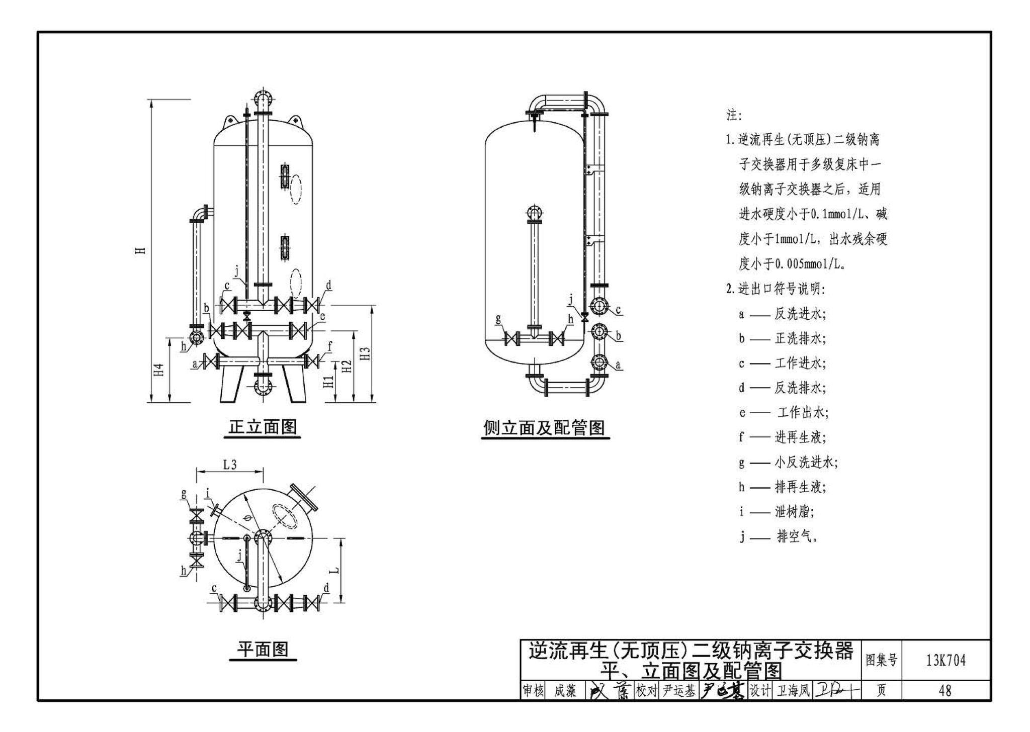 13K704--供暖空调水处理设备选用与安装