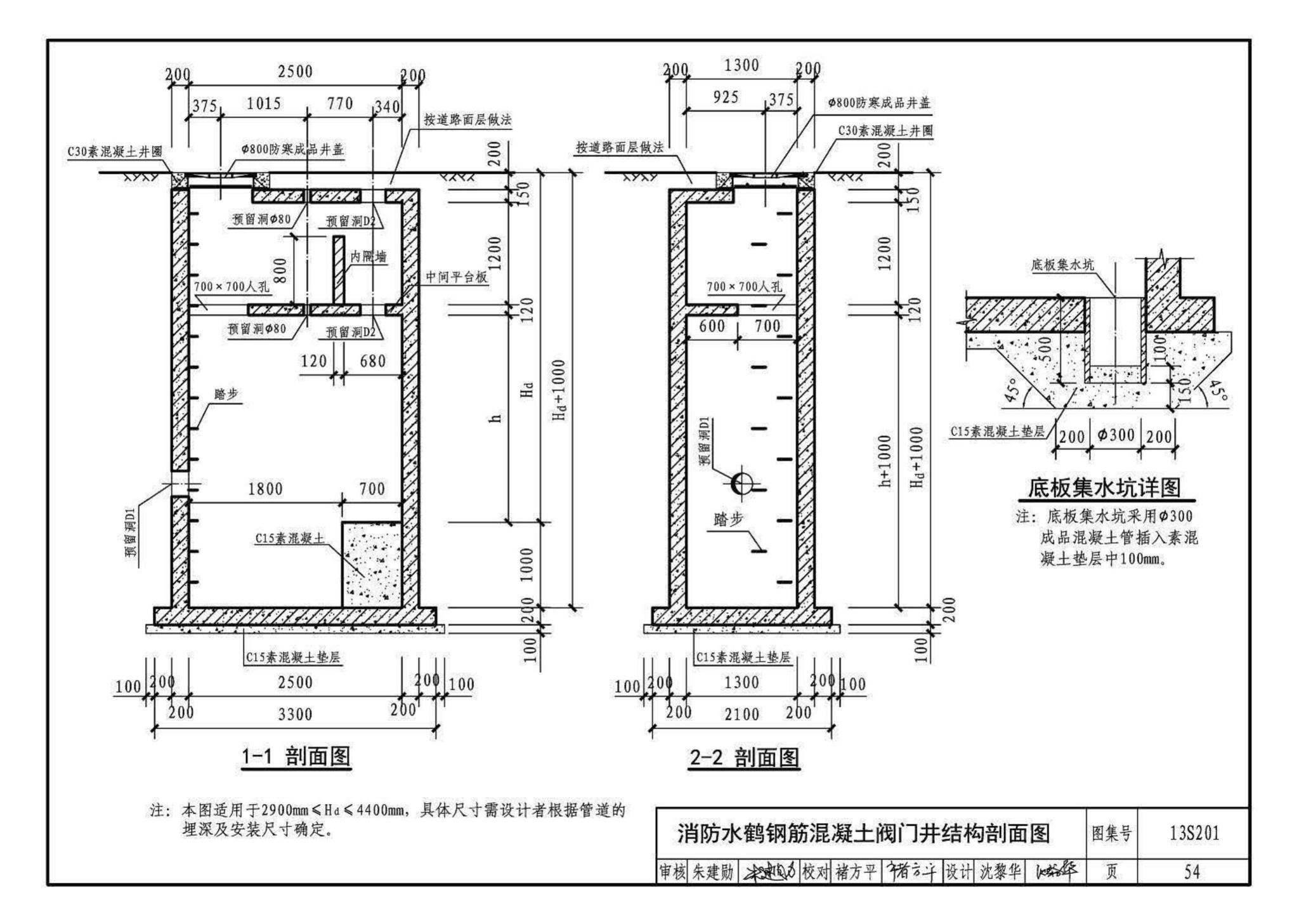 13S201--室外消火栓及消防水鹤安装