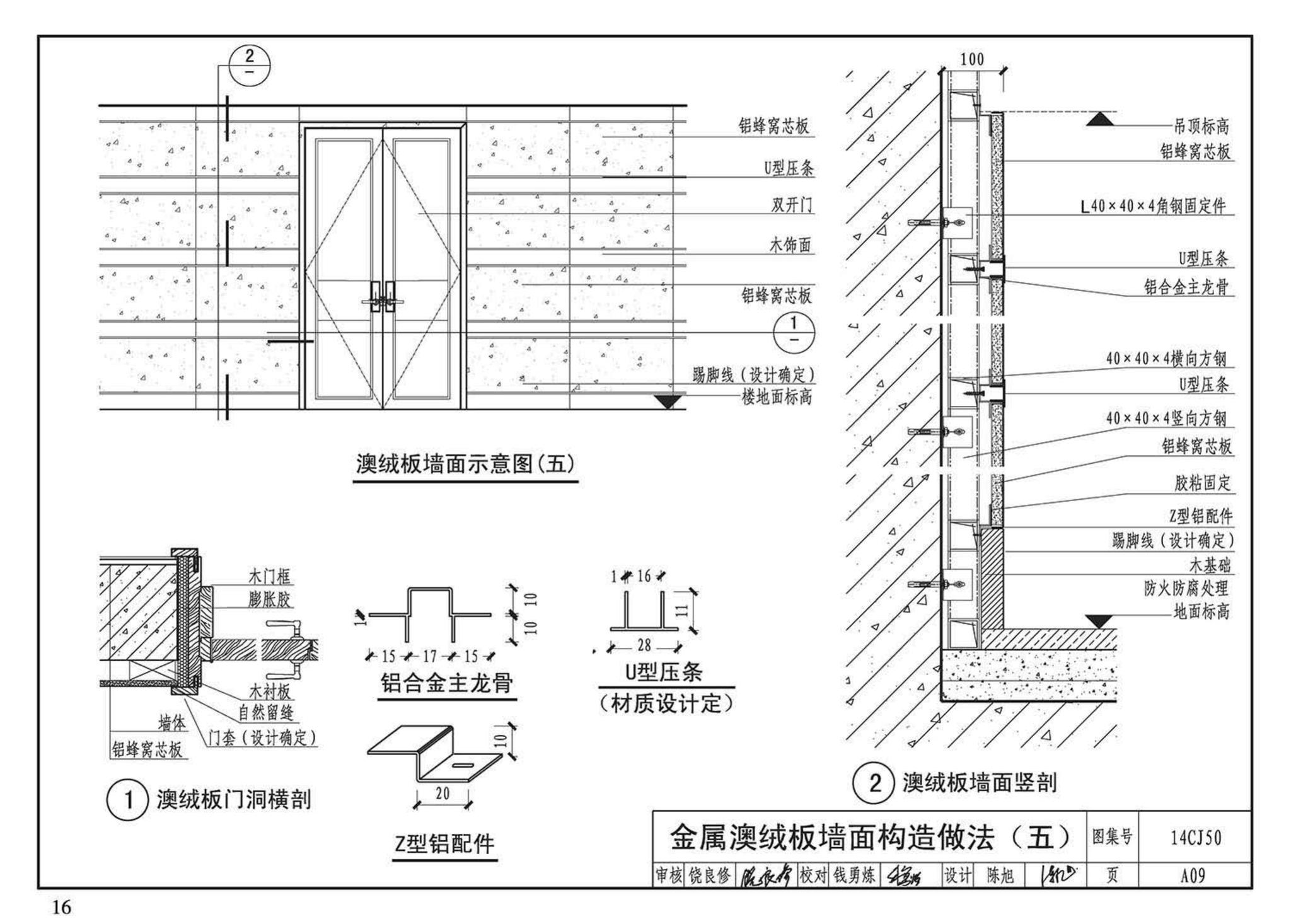 14CJ50--澳绒板室内装饰装修应用构造